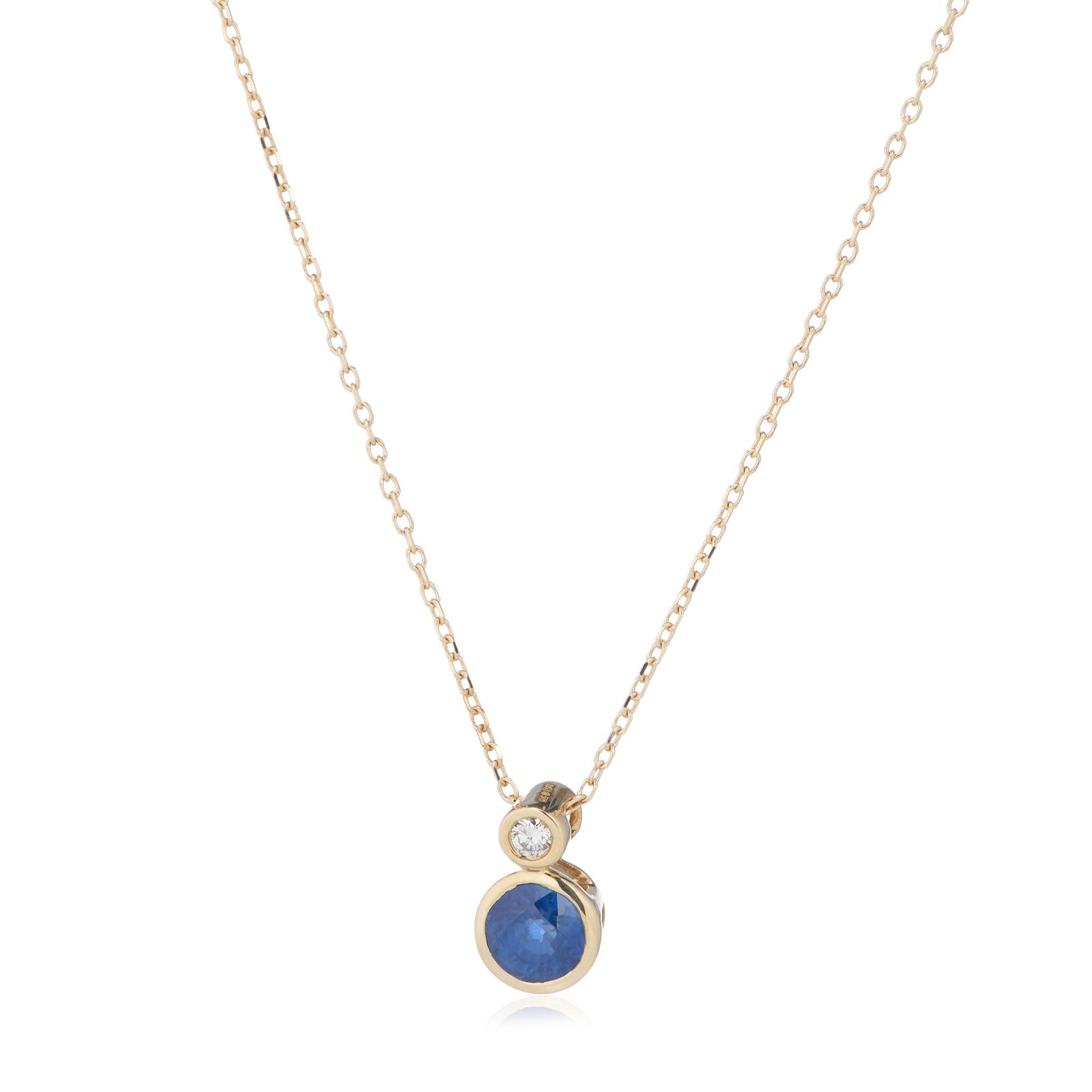 0.03ct Diamond Birthstone Necklace 9ct Gold