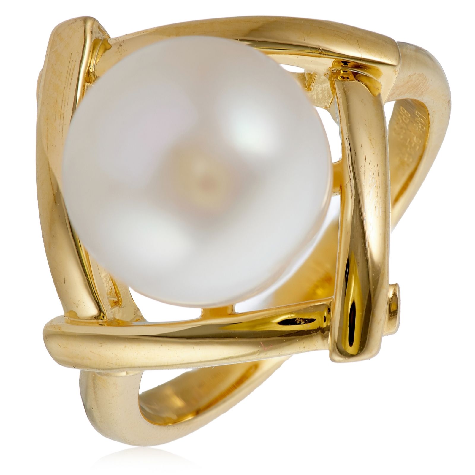 Lara Pearl 10-11mm Fresh Water Pearl Framed Ring