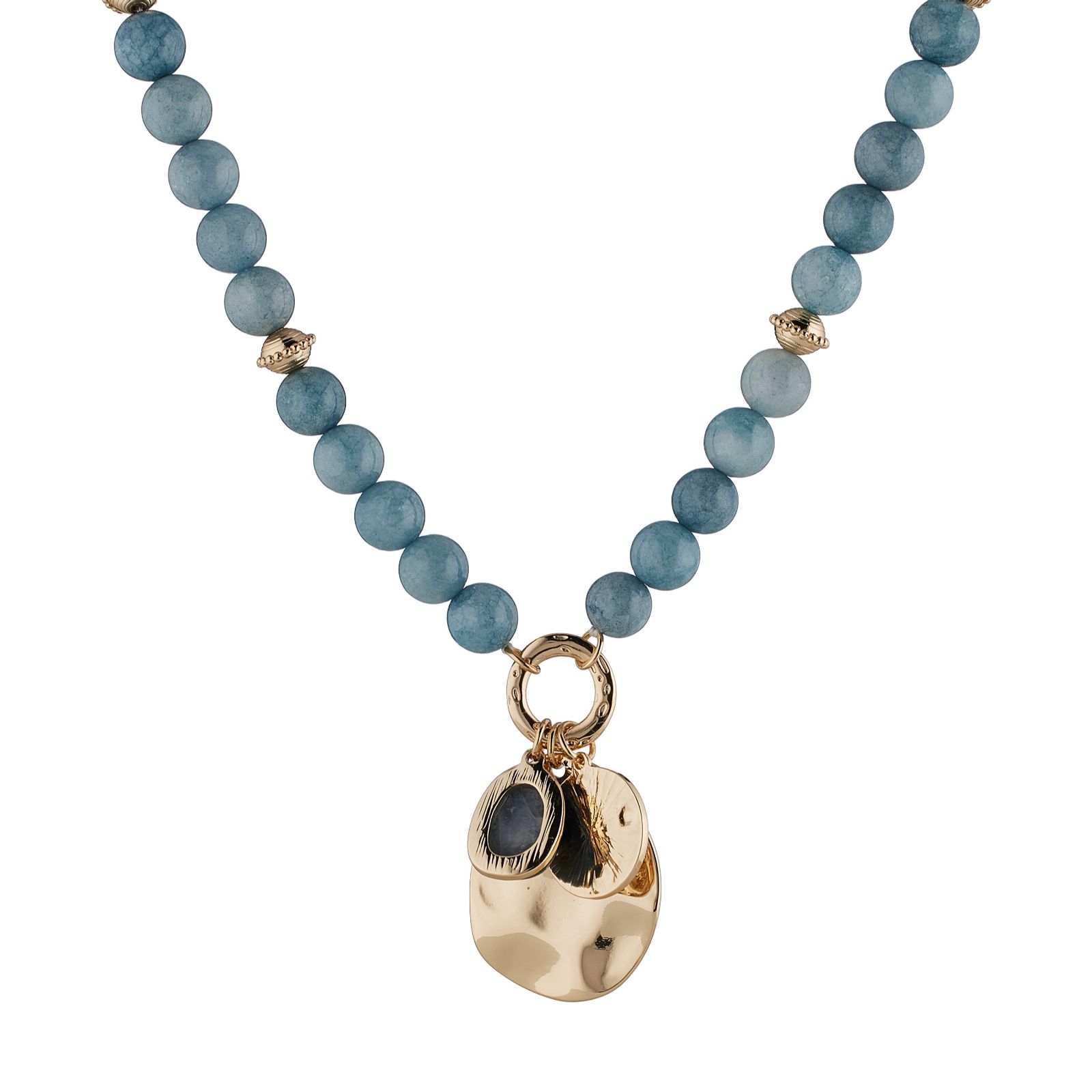 Malika Cluster Disc Beaded Necklace