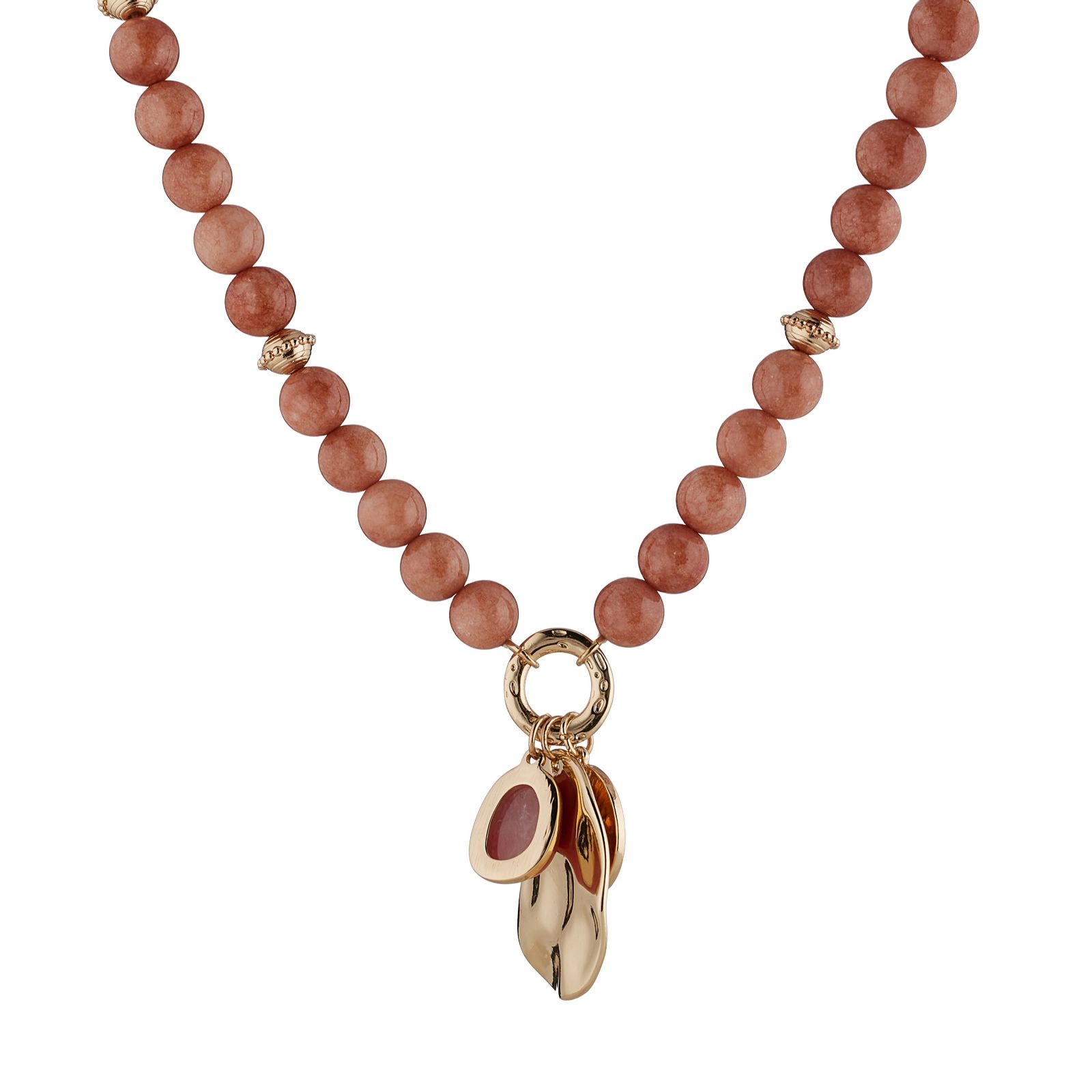 Malika Cluster Disc Beaded Necklace