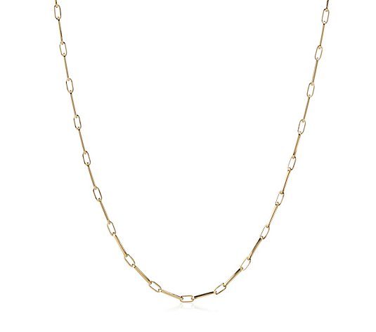 GOLD 9ct Paperclip Necklace 4.1g