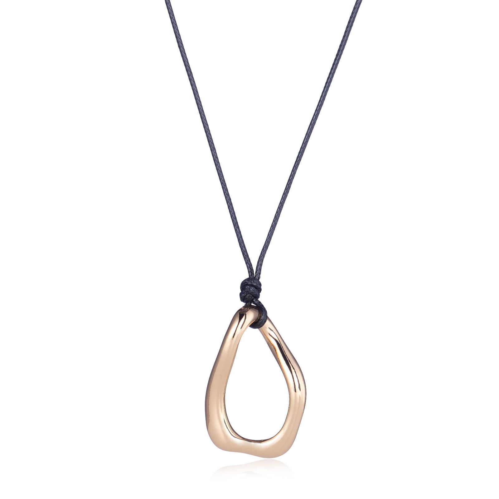 Malika Cord Oval Pendant Necklace