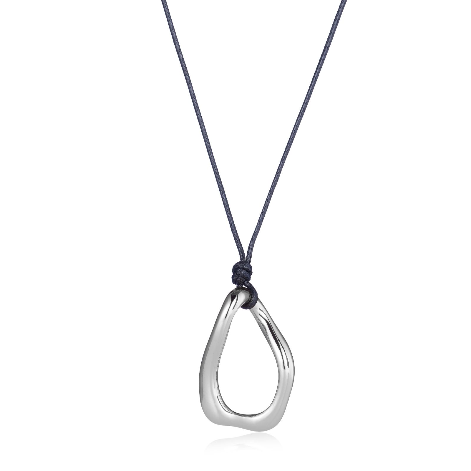 Malika Cord Oval Pendant Necklace