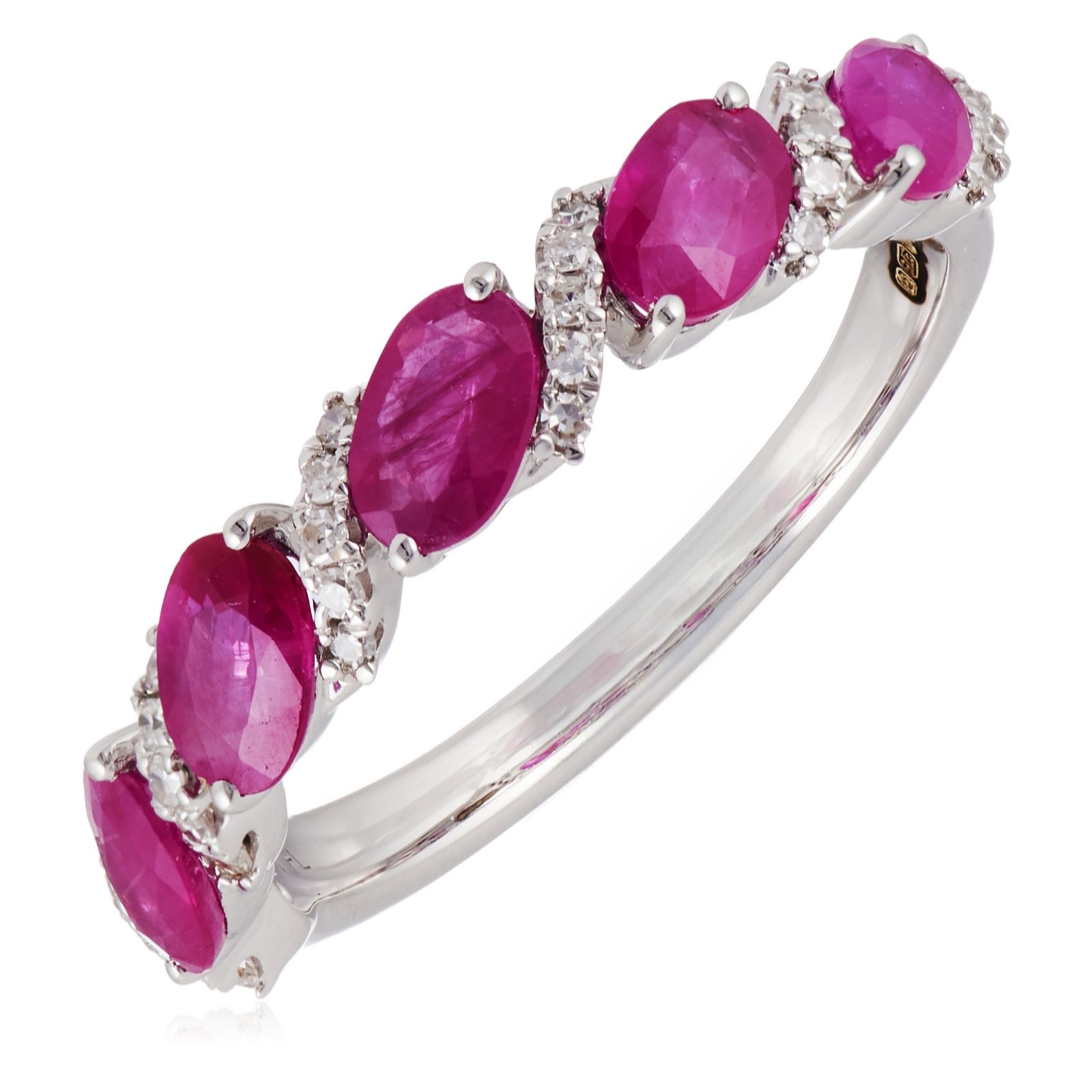Fire Light 1.2ct Oval Cut Gemstone 0.10ct Diamond Ring 9ct Gold