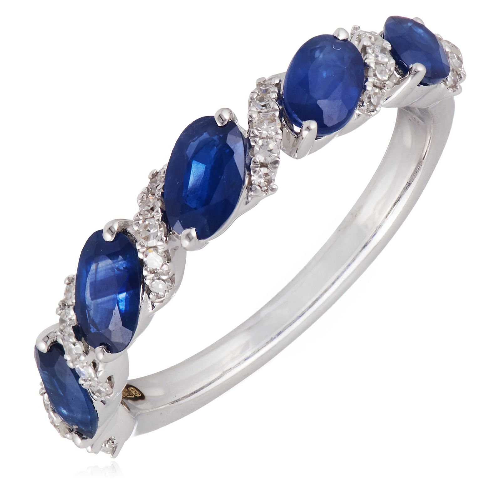 Fire Light 1.2ct Oval Cut Gemstone 0.10ct Diamond Ring 9ct Gold