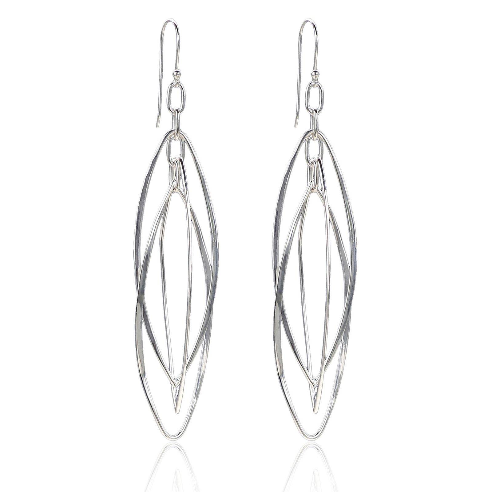 Nina B Sterling Silver Chandelier Drop Earrings