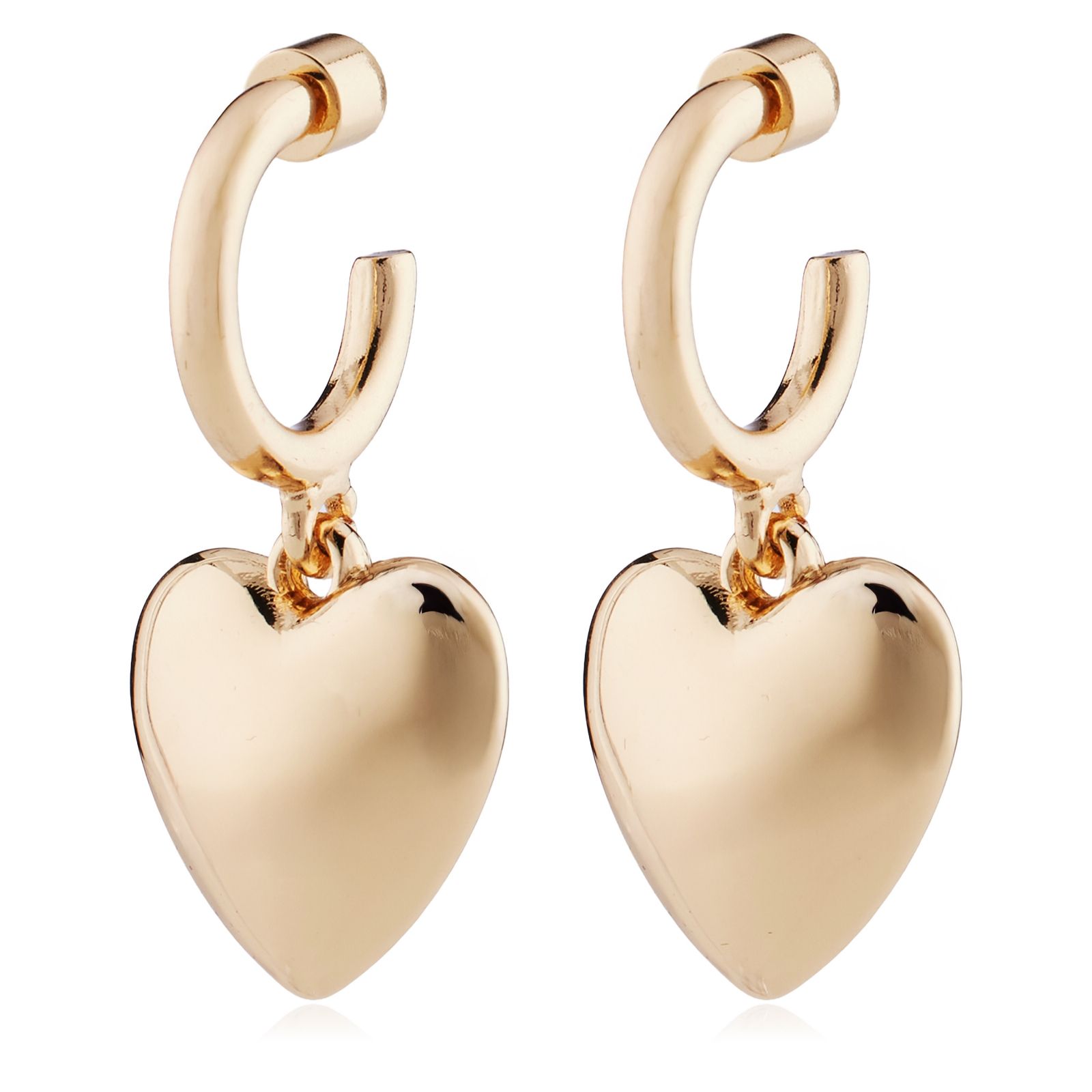 Malika Heart Hoop Earrings