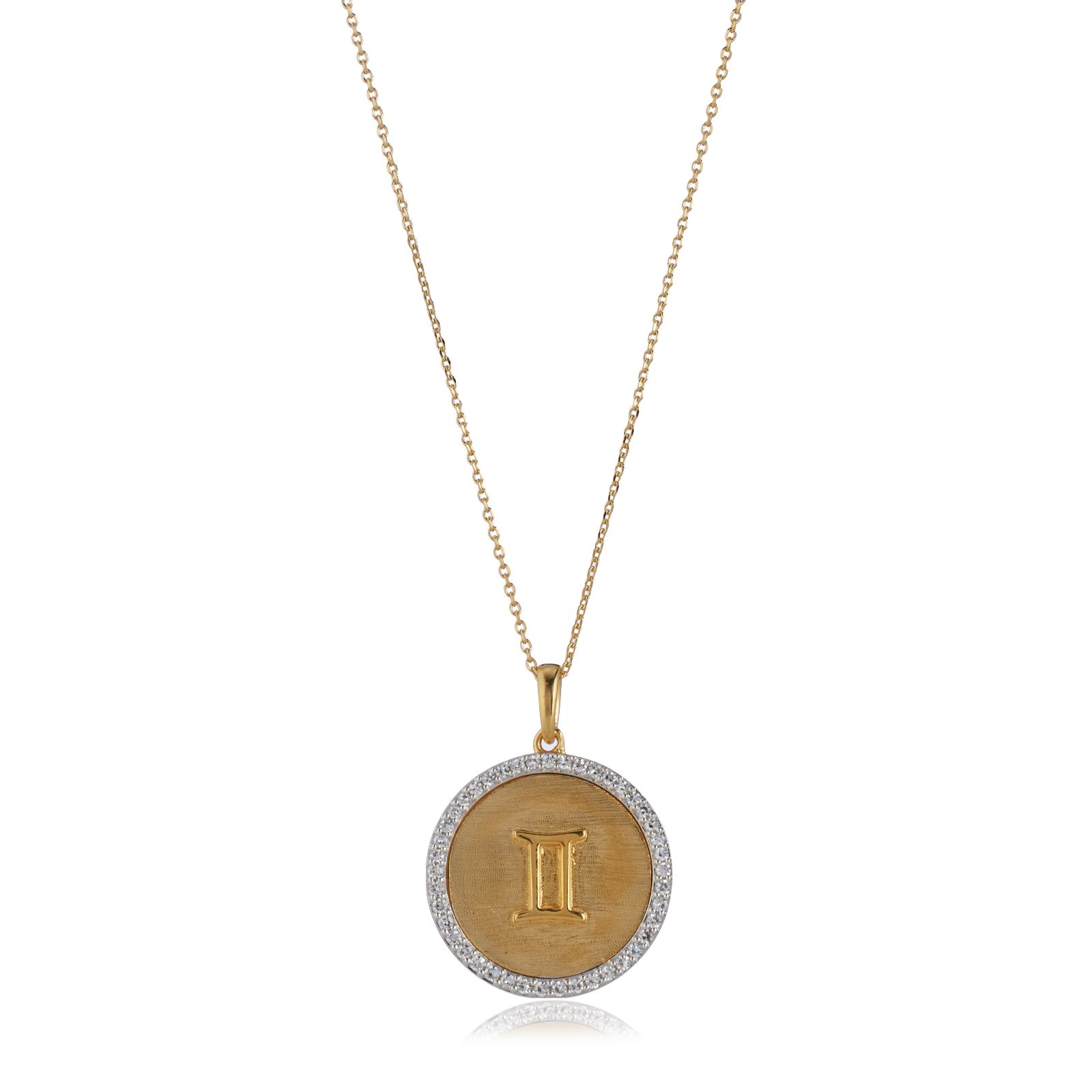 Firelight 0.25ct Lab Grown Diamond Zodiac Pendant & Chain 18ct Gold Vermeil
