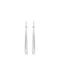Faith & Brown Sterling Silver Long Tapered Drop Earrings 85.5mm