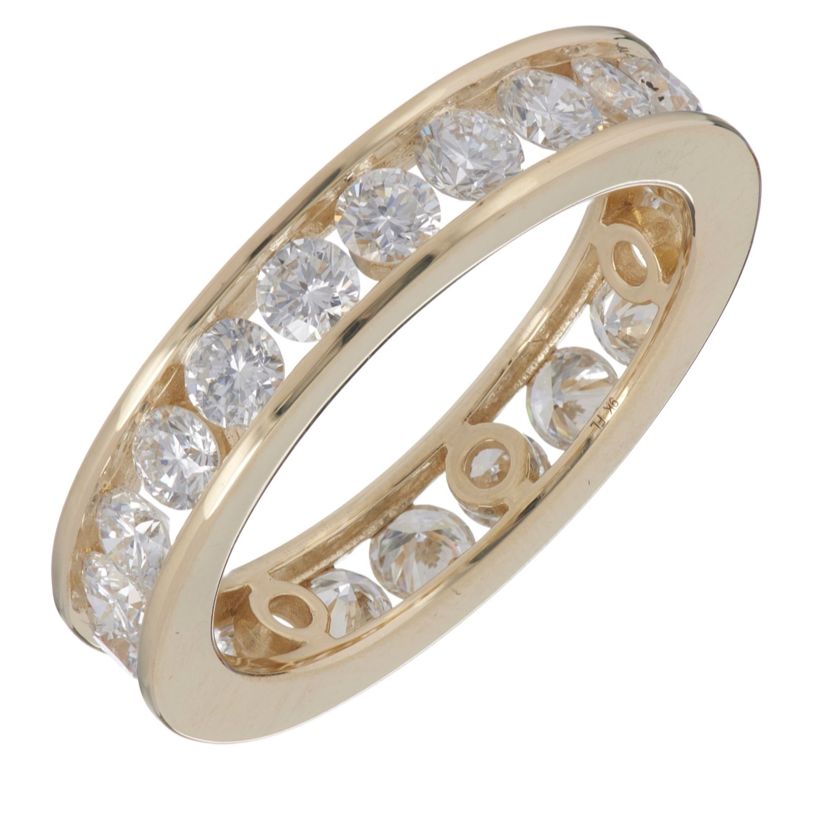 Fire Light 2.5ct Lab Grown Diamond Channel Set Full Eternity Ring Platinum