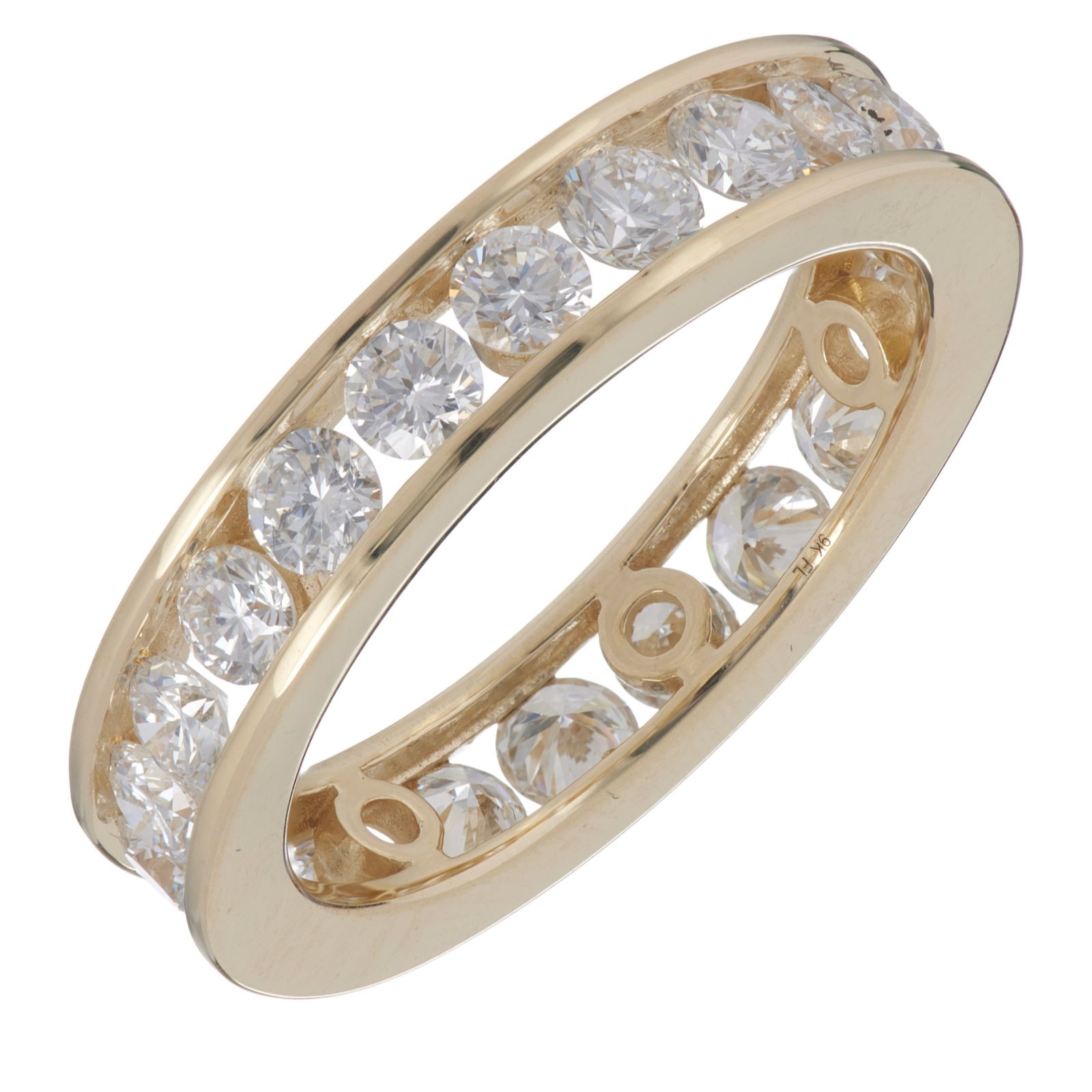 Fire Light 2.5ct Lab Grown Diamond Channel Set Full Eternity Ring Platinum