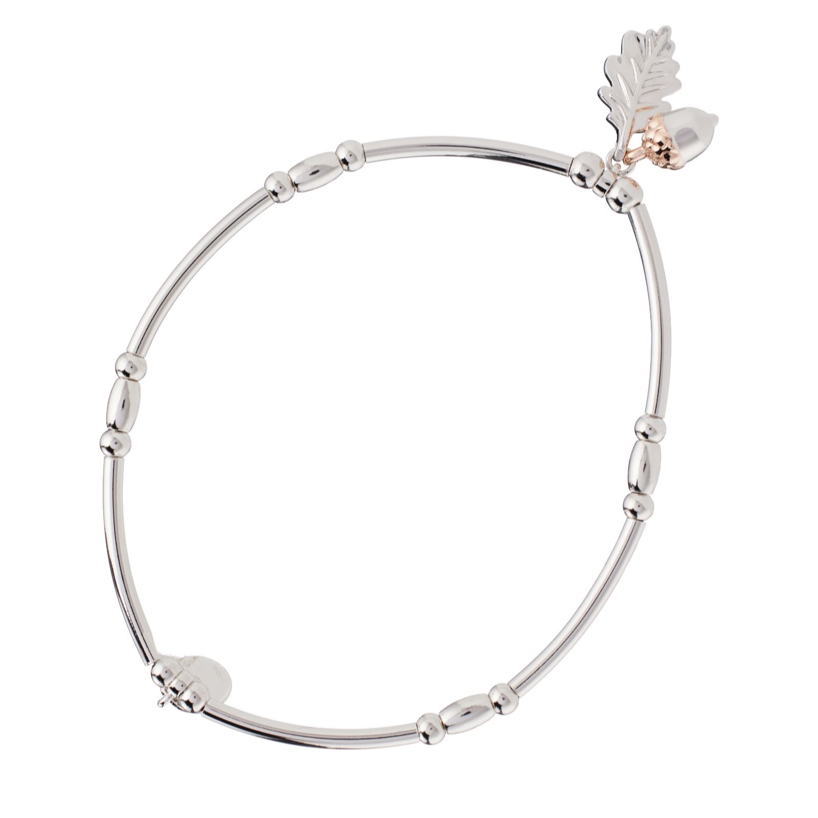 Clogau Sterling Silver Oak Leaf Affinity Bracelet