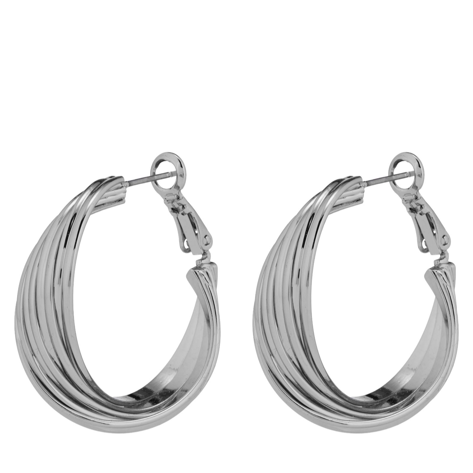 Malika Twisted Hoop Earrings