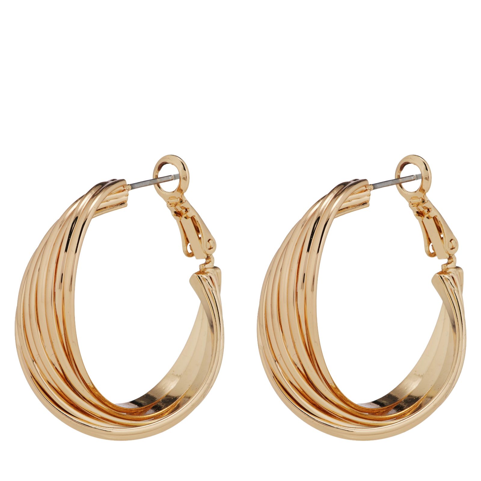 Malika Twisted Hoop Earrings