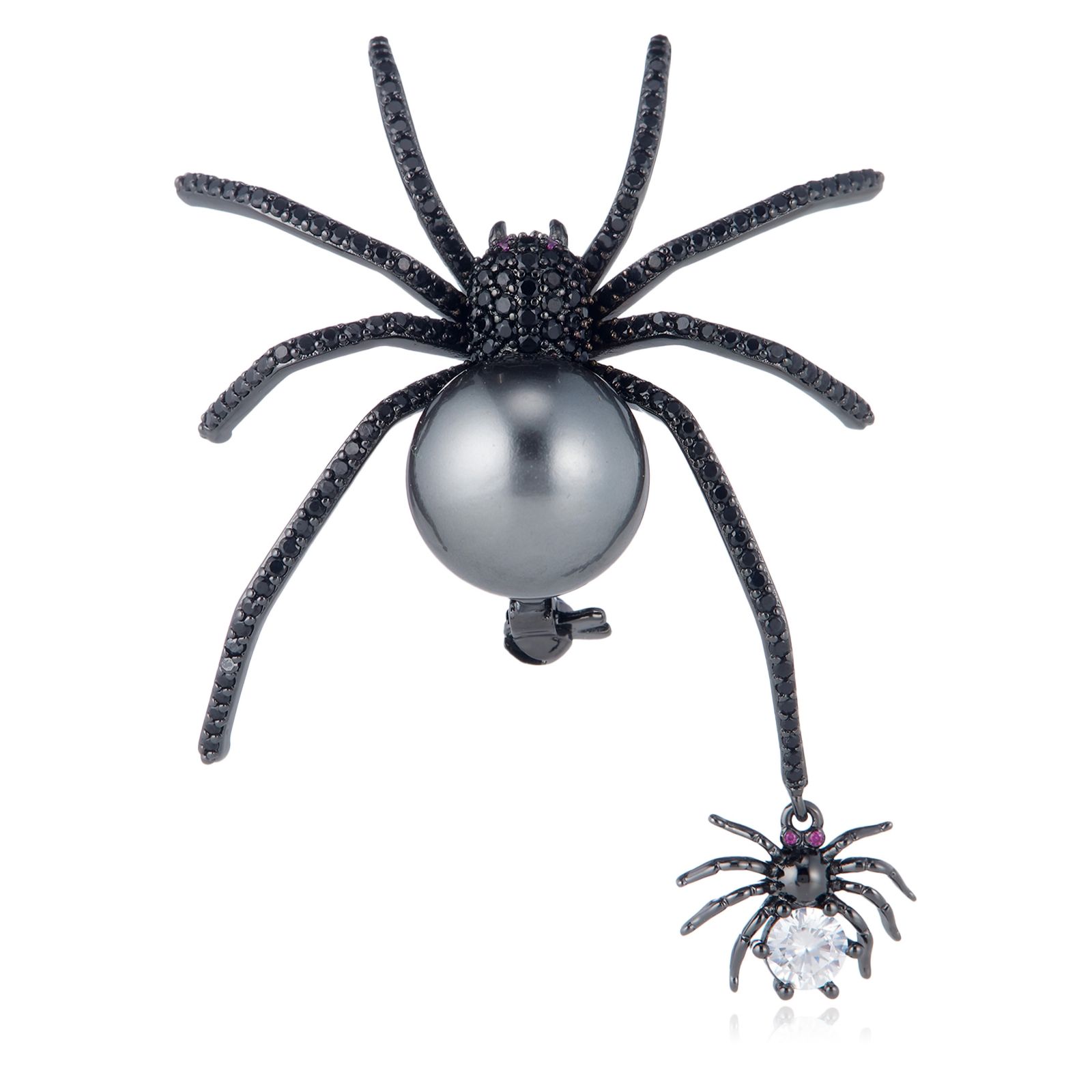 Butler & Wilson Double Spider Brooch