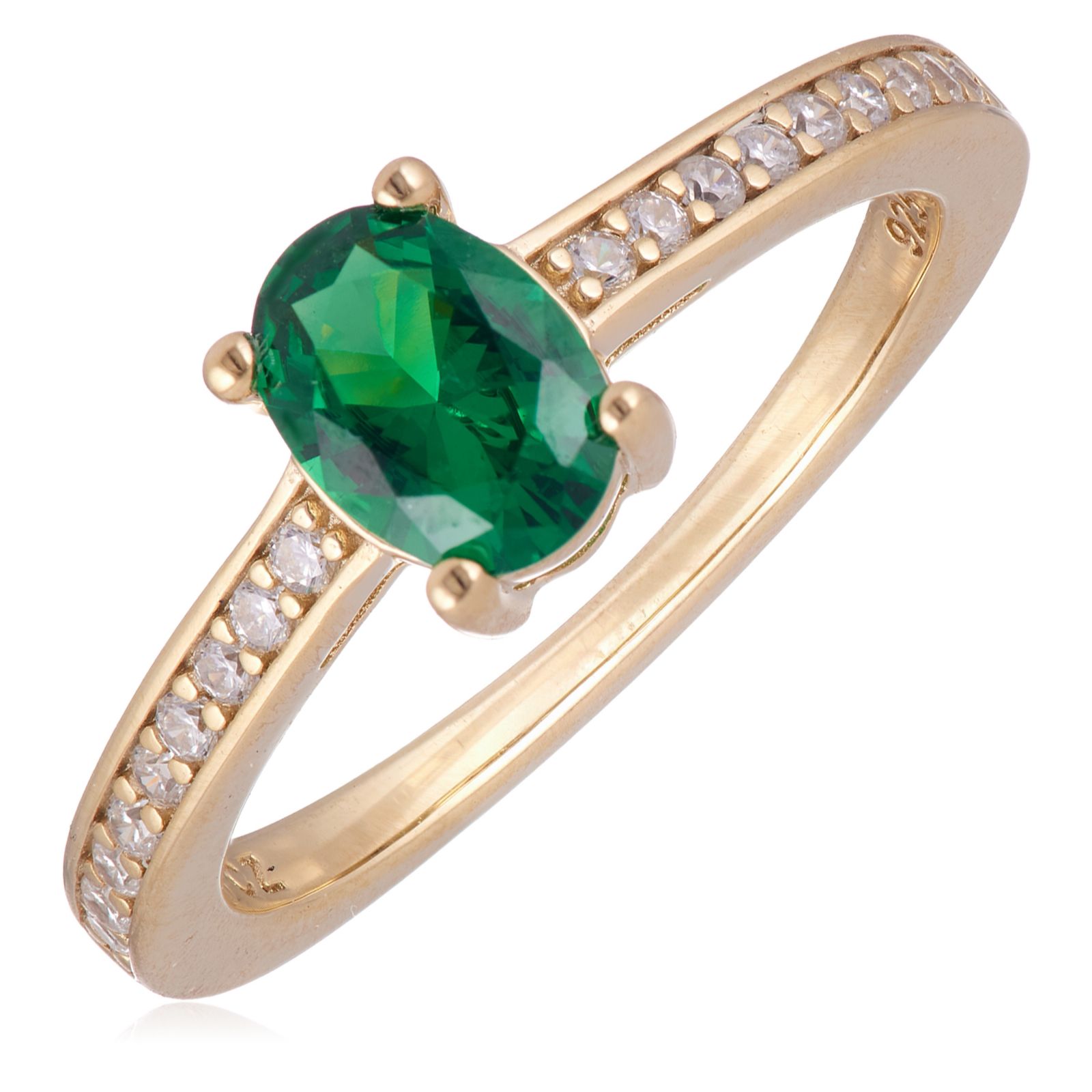 Diamonique 0.84ct Jewel Collection Solitaire Ring Sterling Silver