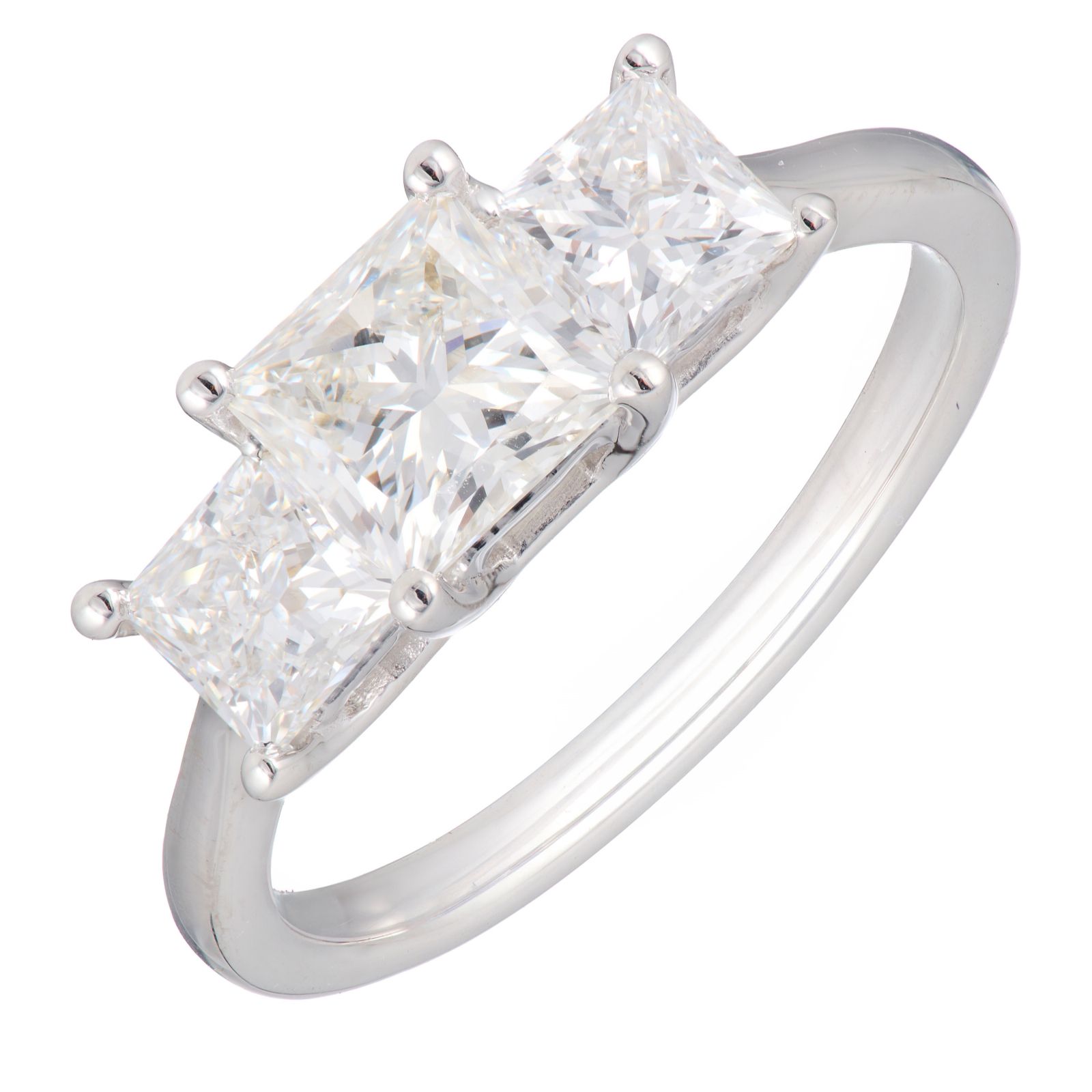 Fire Light 2ct Lab Grown Diamond Trilogy Ring 9ct Gold