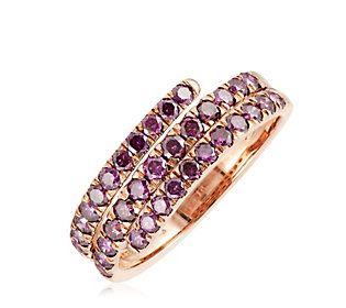 1.15ct Purple Diamond Wrap Ring 9ct Gold