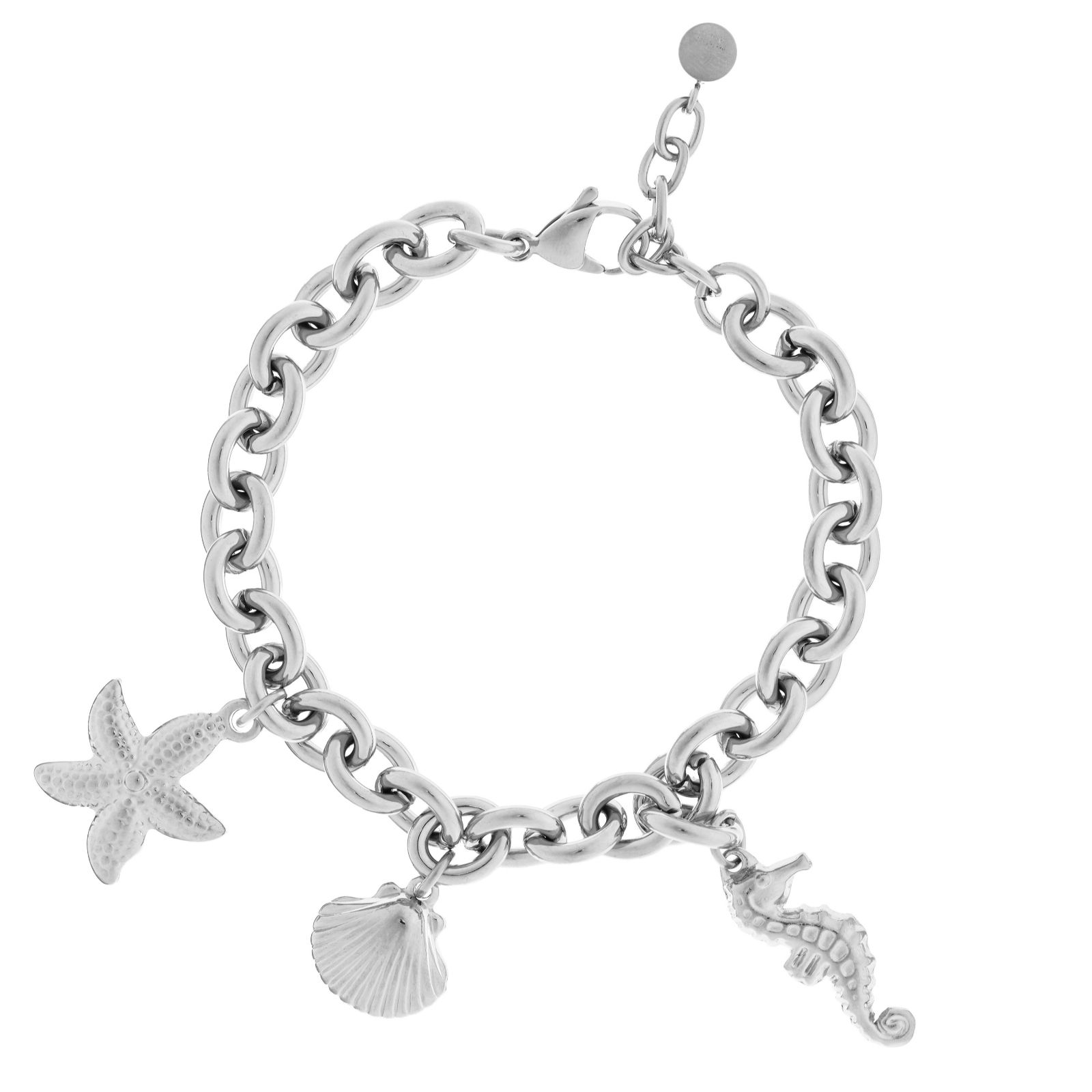 Steel by Diamonique Under The Sea Charm Bracelet