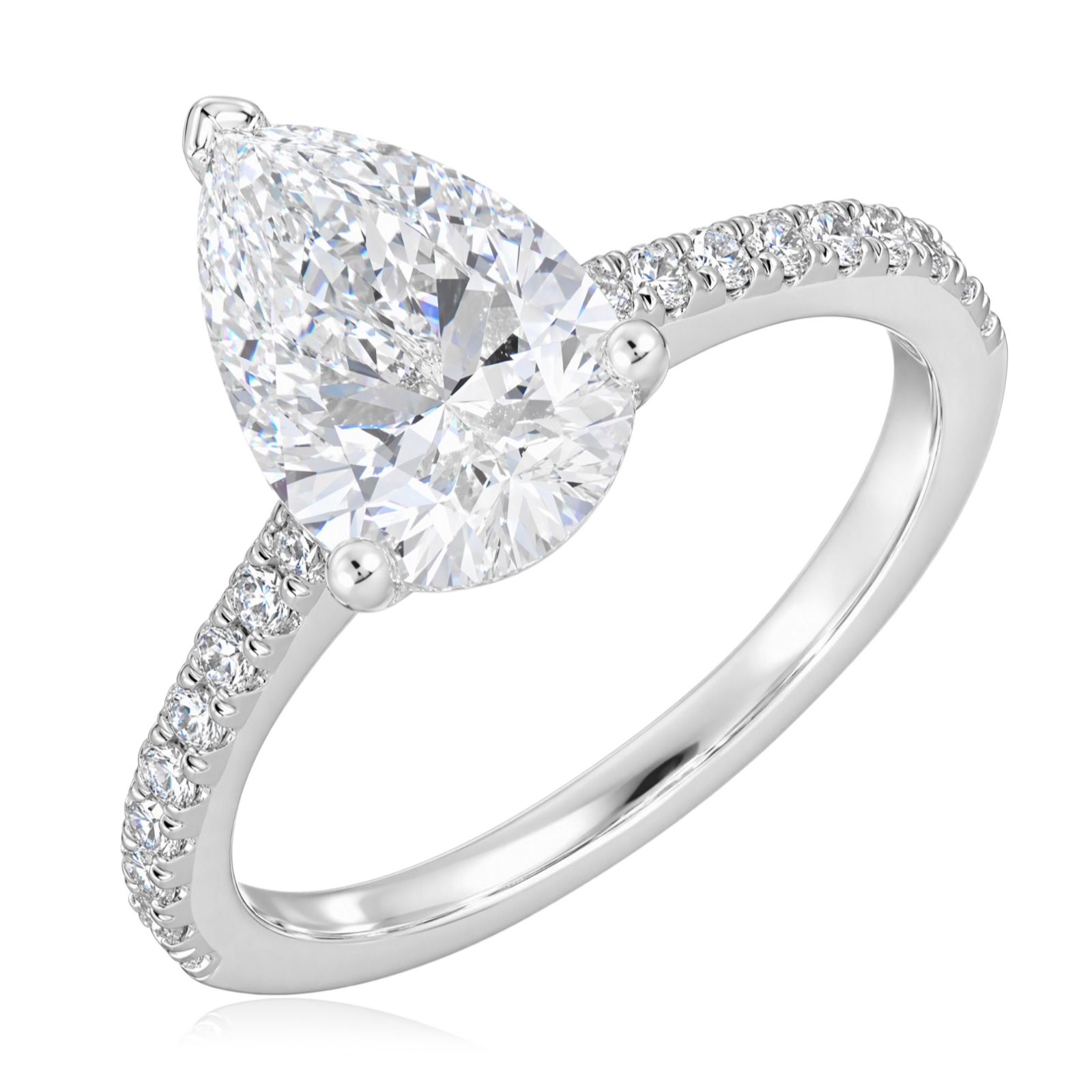 Fire Light 2.7ct Lab Grown Diamond Solitaire Ring 9ct Gold