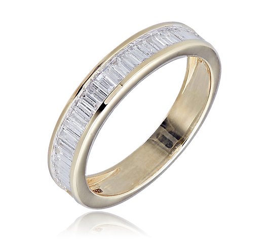 0.50ct Diamond Baguette Channel Eternity Ring 9ct Gold