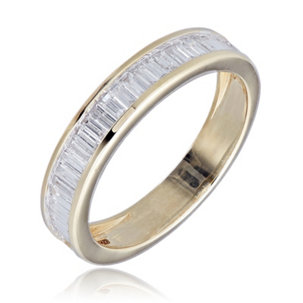 0.50ct Diamond Baguette Channel Eternity Ring 9ct Gold - 343628
