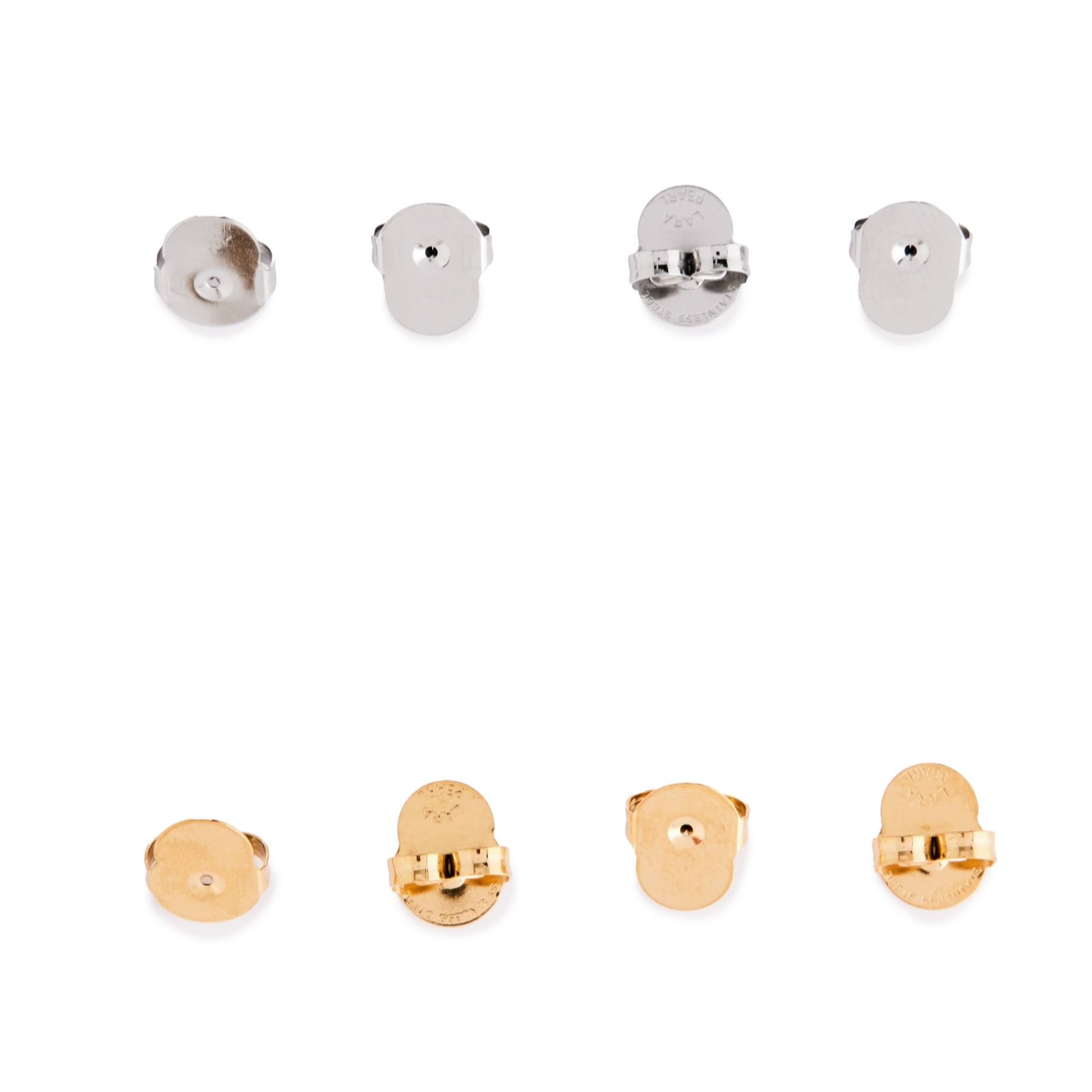 Lara Pearl Set of 4 Lara Earring Backs Stainless Steel