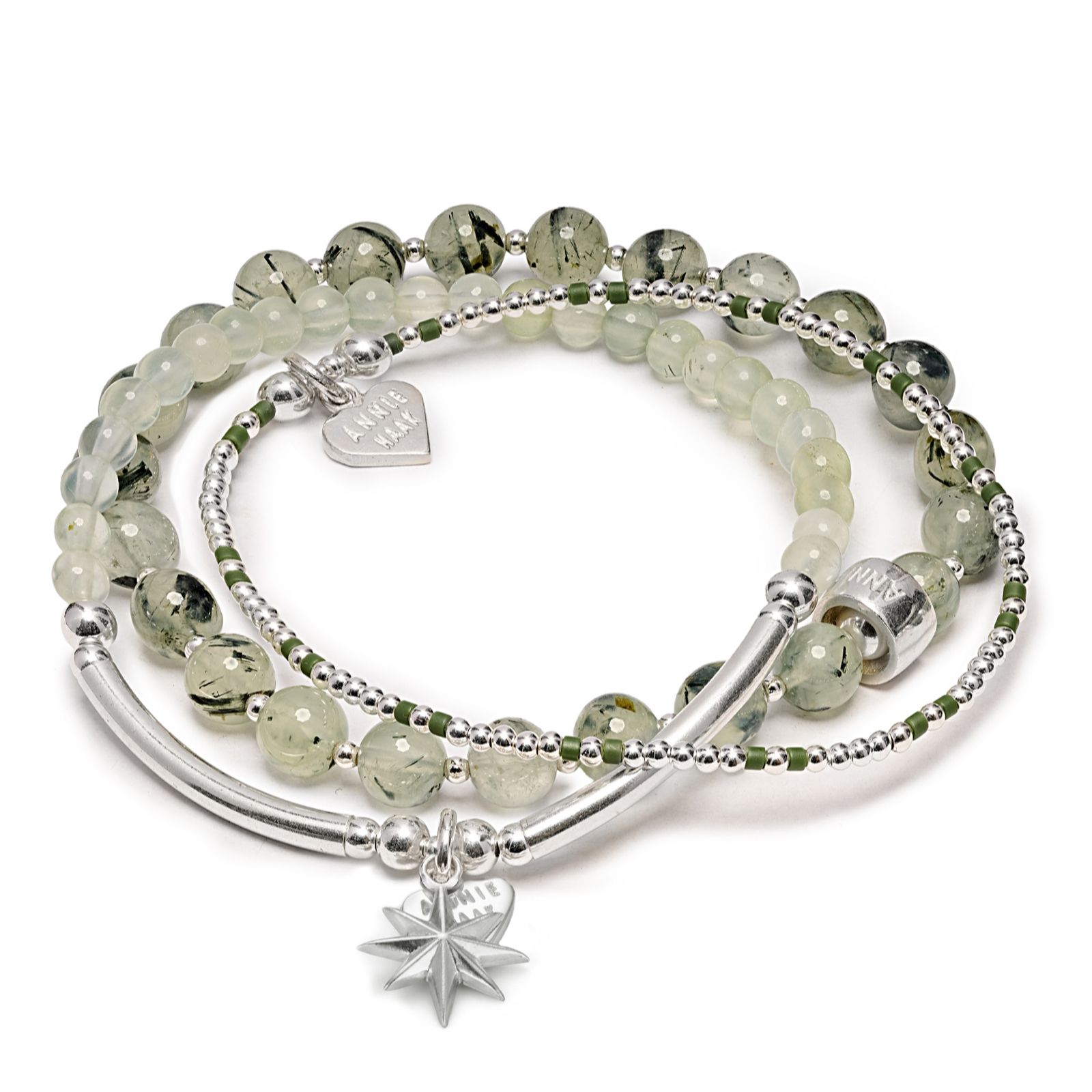 Annie Haak Fern Stack of 3 Bracelets Sterling Silver