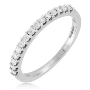 0.25ct Diamond Fine Claw Eternity Ring 9ct Gold - 340429