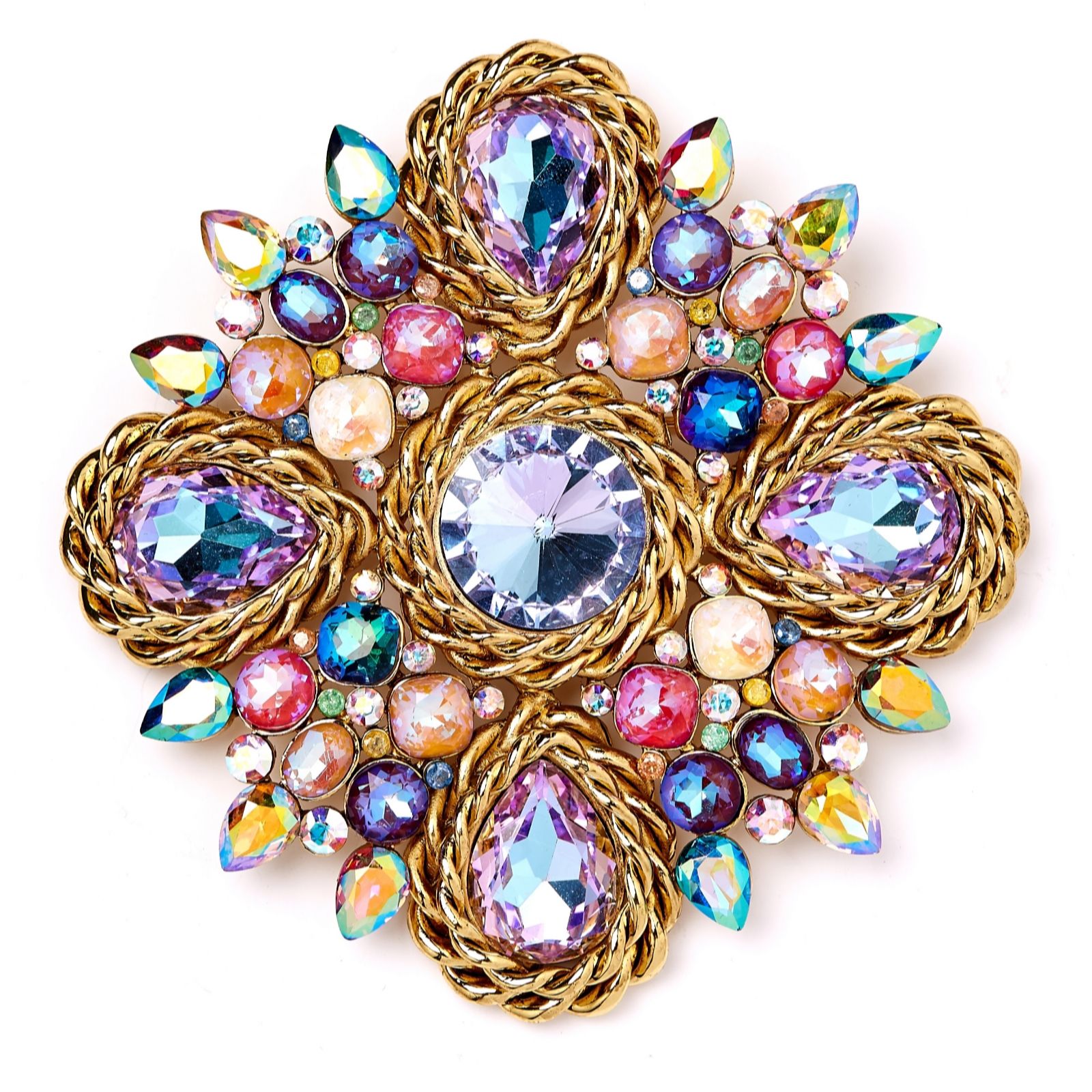 Butler & Wilson Cluster Crystals Brooch - QVC UK