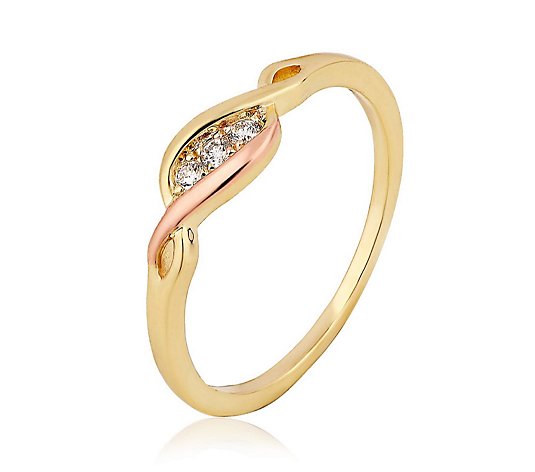 Clogau Past Present Future Diamond Ring 9ct Gold