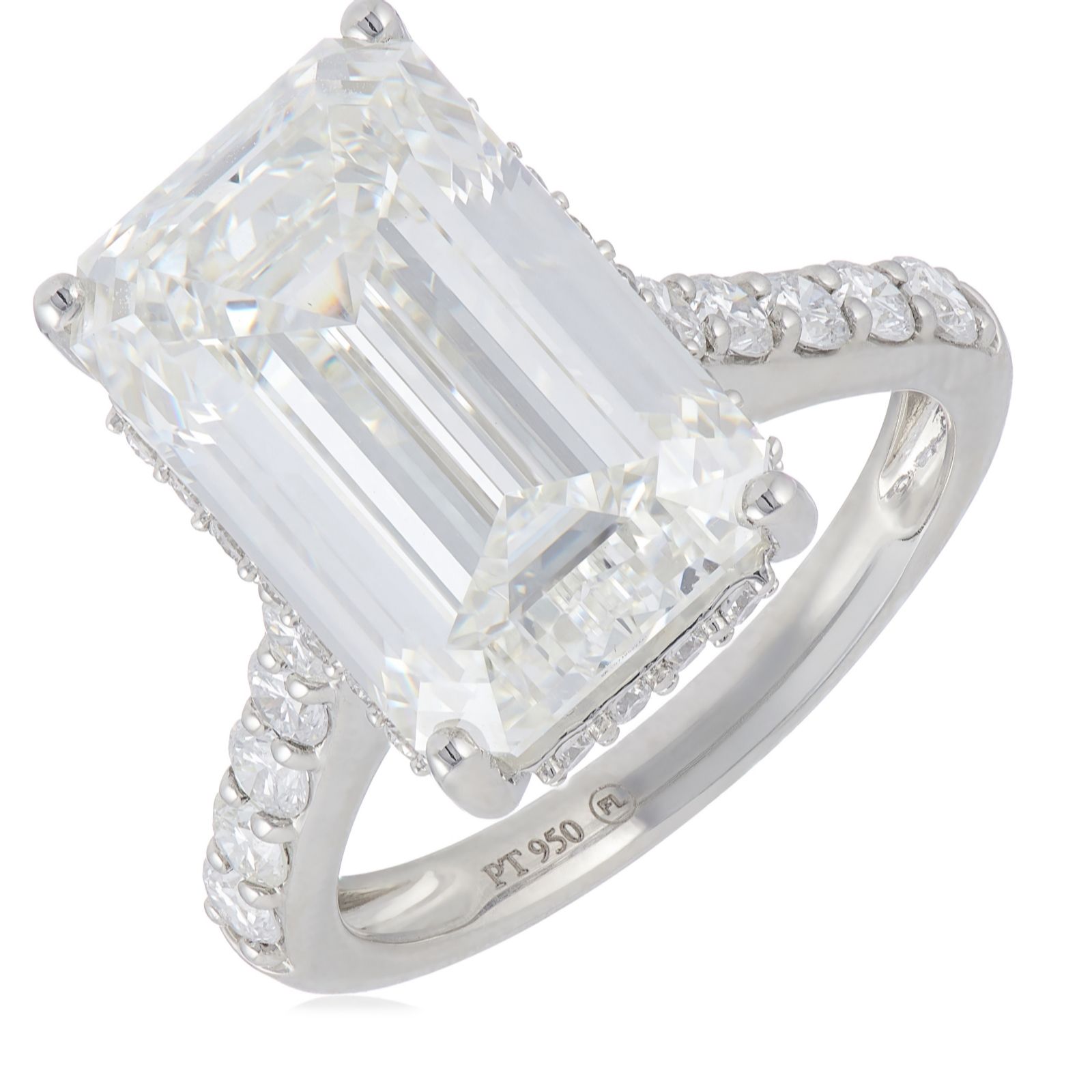 Fire Light 12ct Lab Grown Diamond Cocktail Ring Platinum