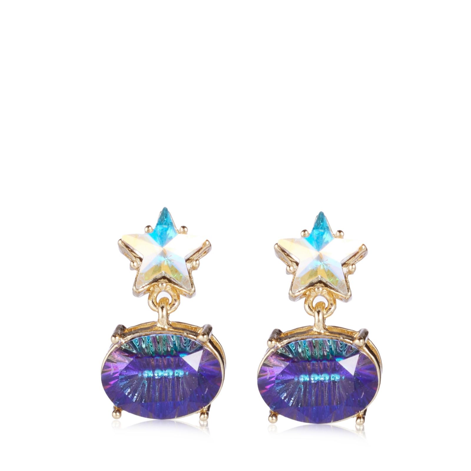 Butler & Wilson Celestial Crystal Stars Earrings