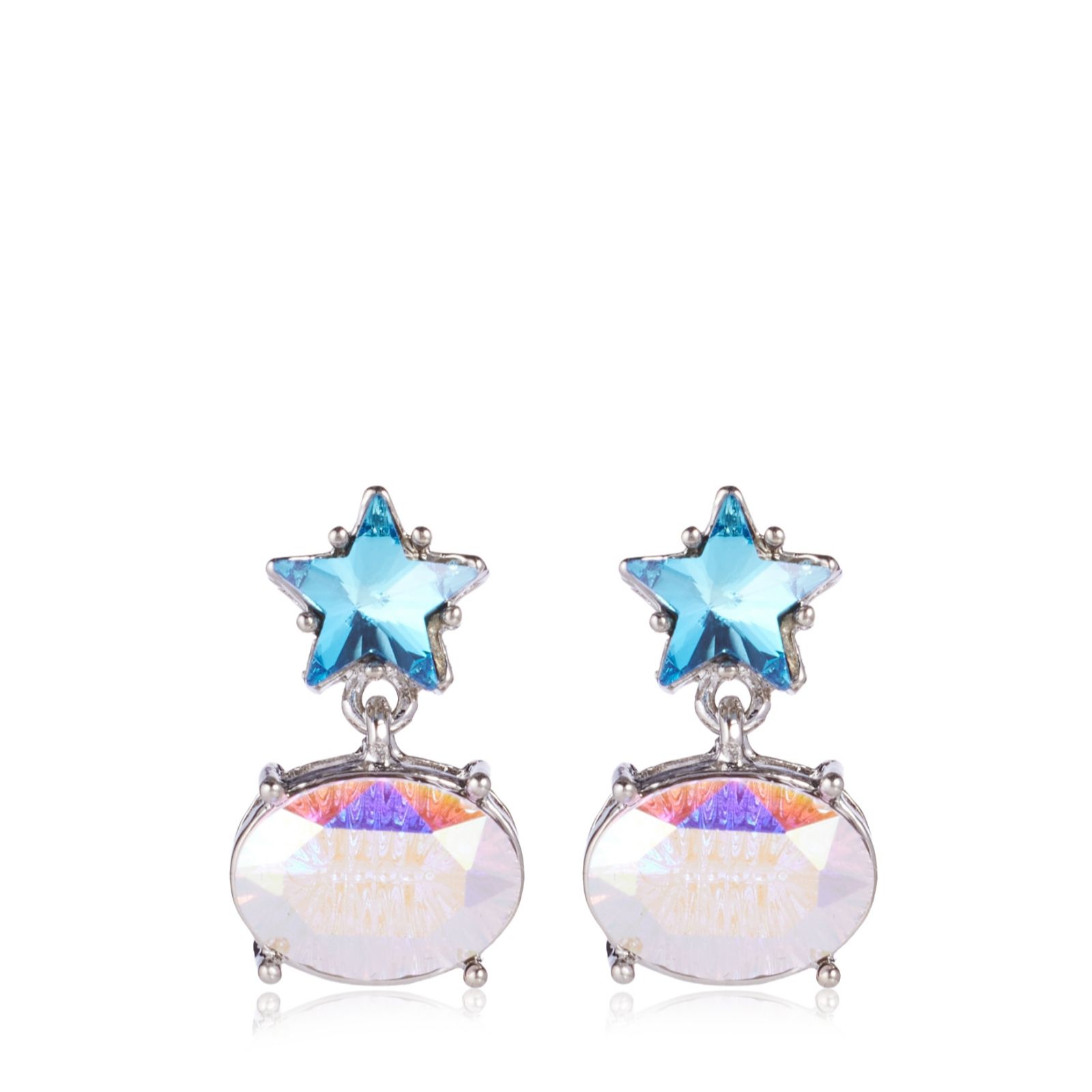 Butler & Wilson Celestial Crystal Stars Earrings