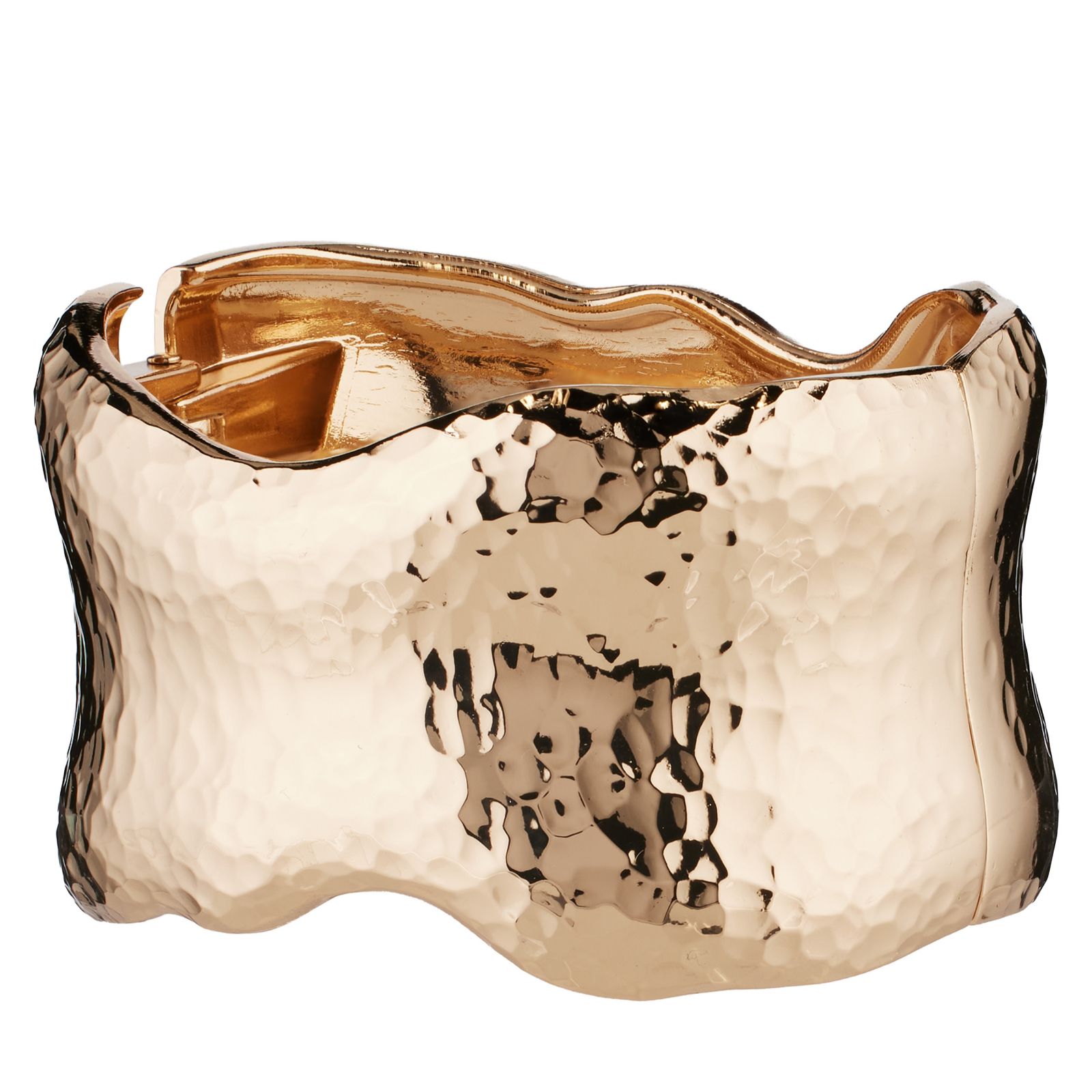 Kim & Co Polished Wave Wide Cuff