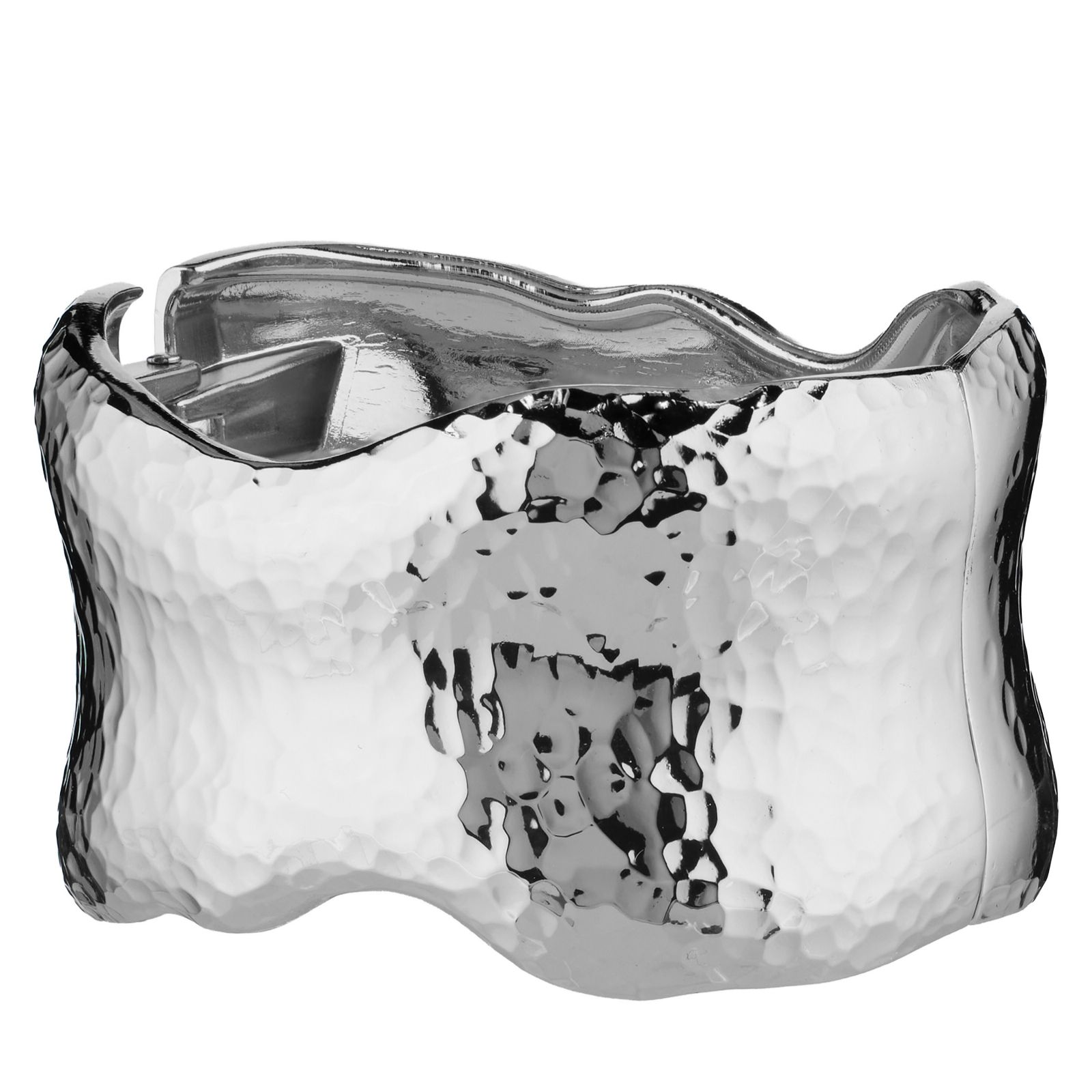 Kim & Co Polished Wave Wide Cuff