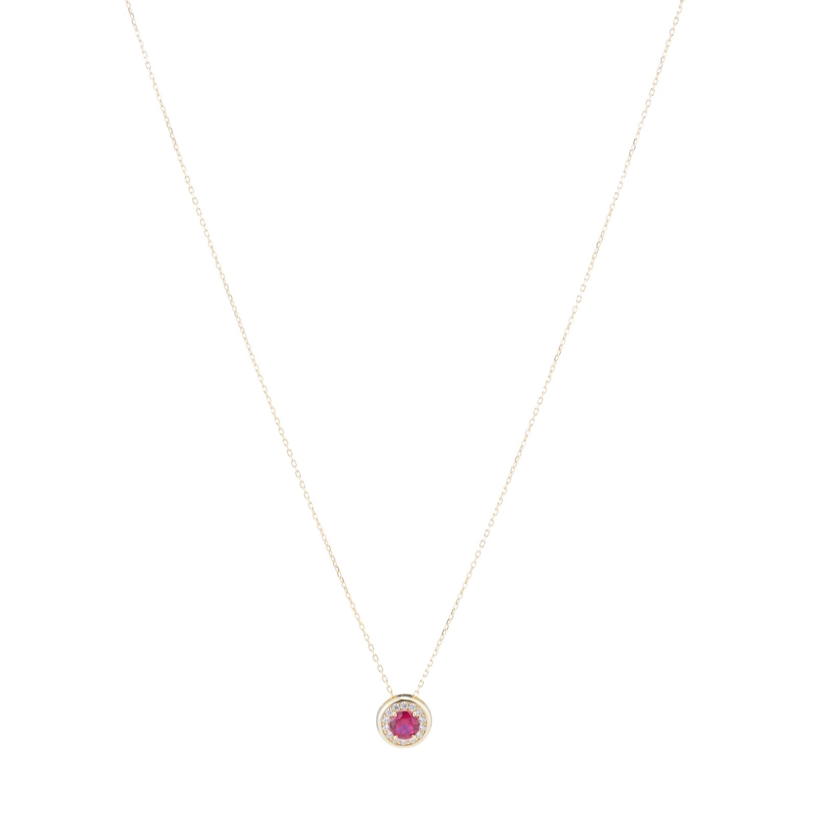 Diamonique 1.04ct Round Bezel Halo Pendant Necklace Sterling Silver