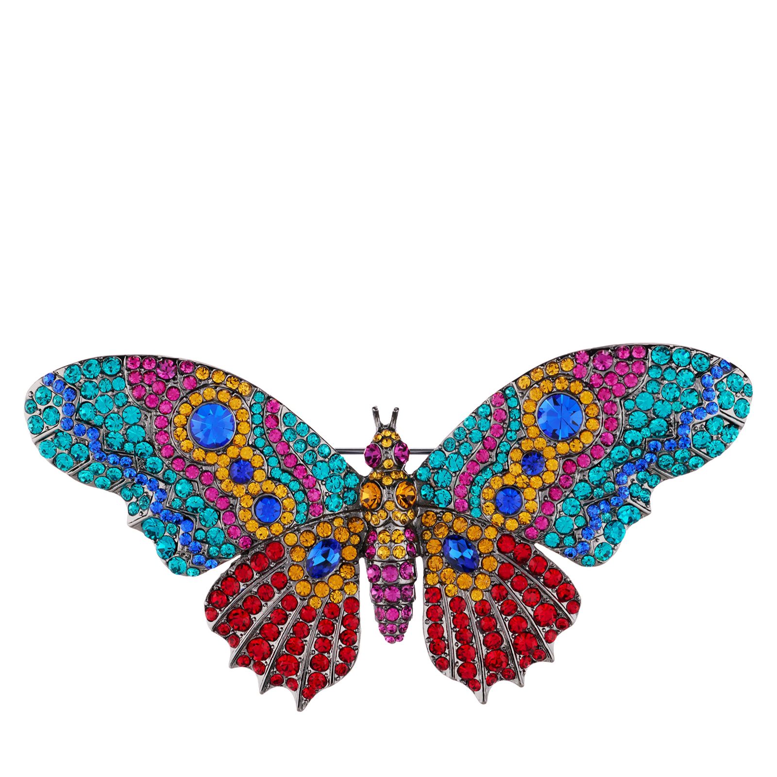Butler & Wilson Colourful Butterfly Brooch