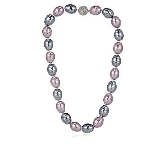 Butler & Wilson Pearl & Crystal Necklace