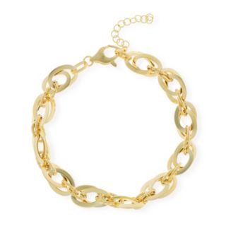 GOLD 9ct Italian Gold Polished & Diamond Cut Bracelet 4.6g
