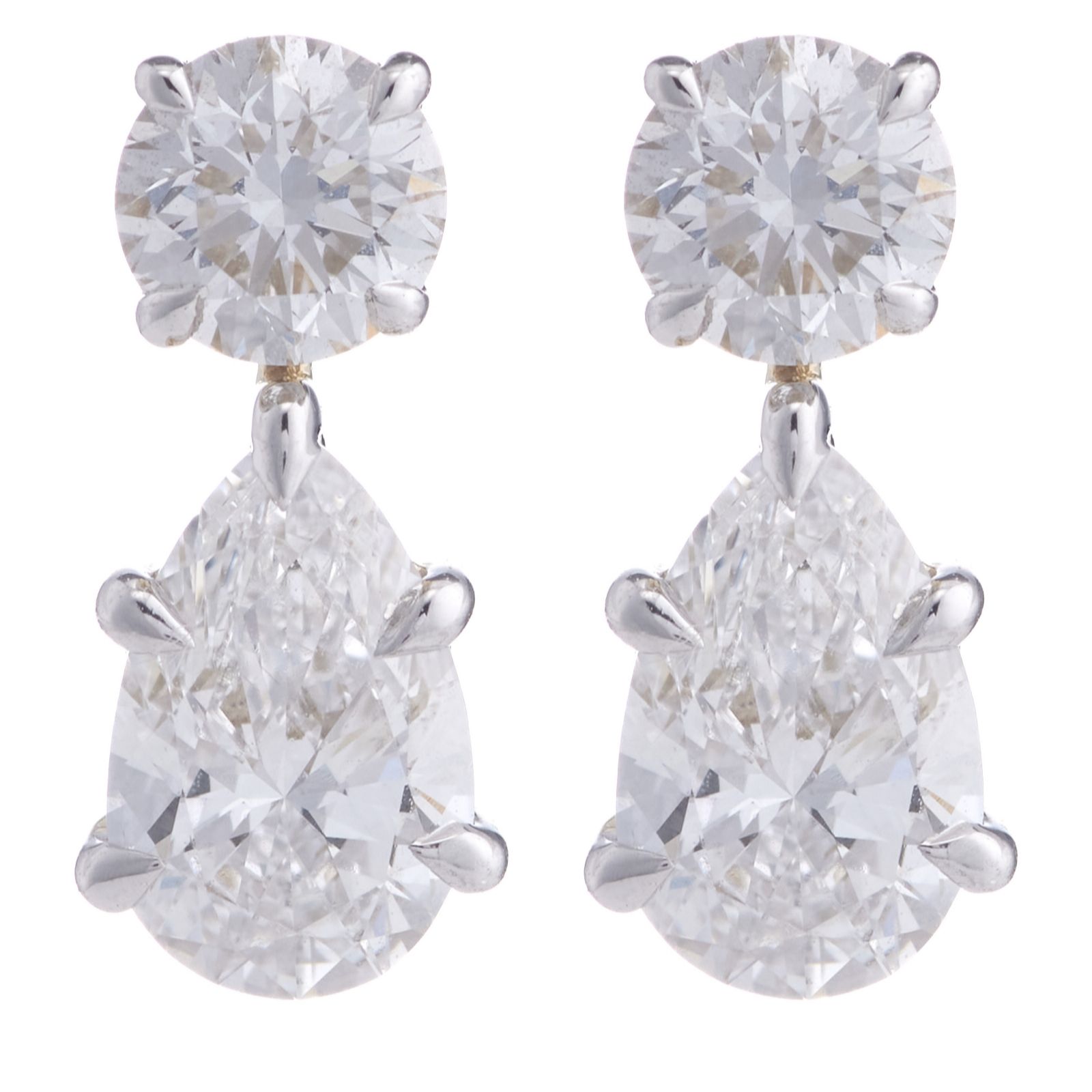 Firelight 1.50ct Lab-Grown Diamond Pear-Cut Drop Earrings 9ct Gold