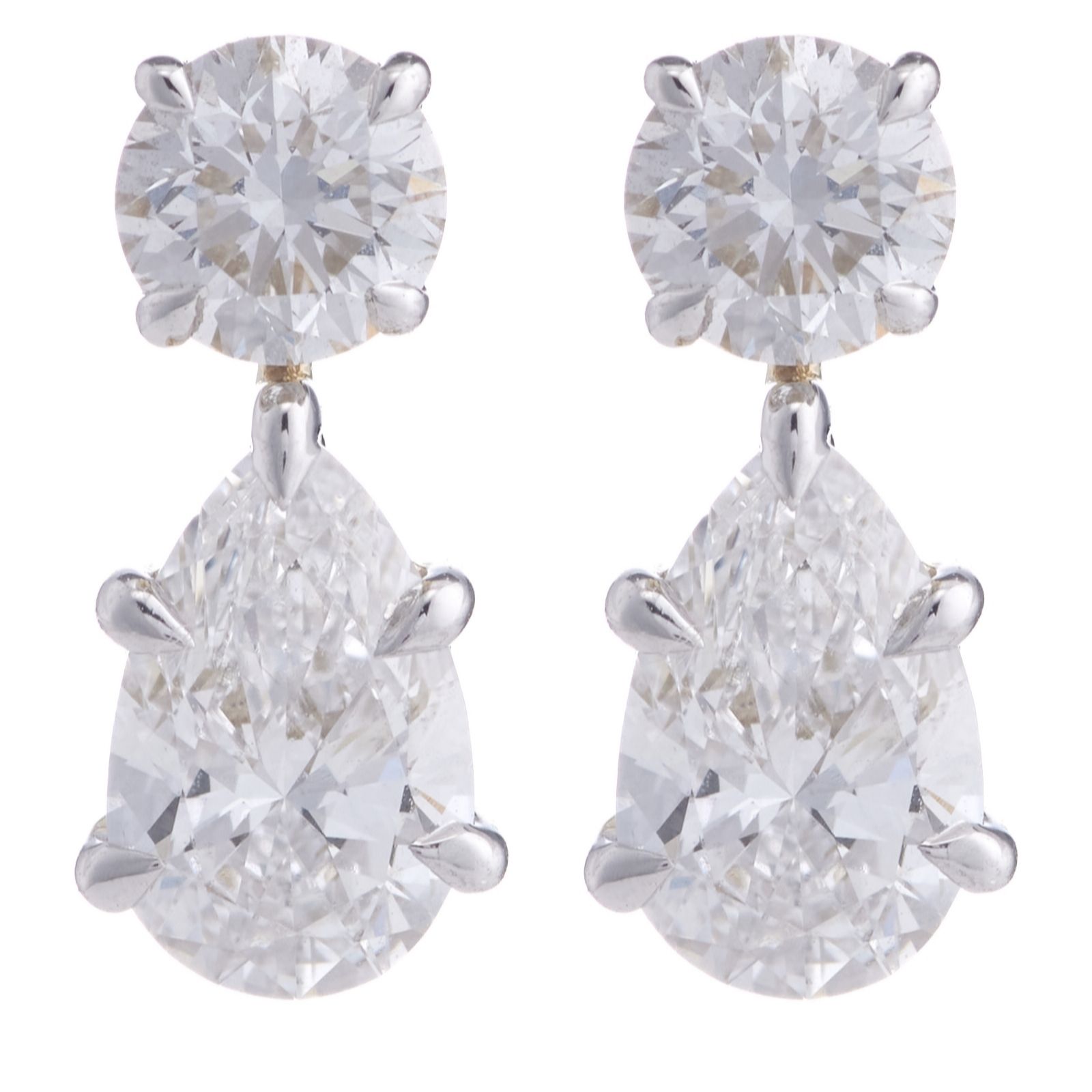 Fire Light 1.50ct Lab-Grown Diamond Pear-Cut Drop Earrings 9ct Gold