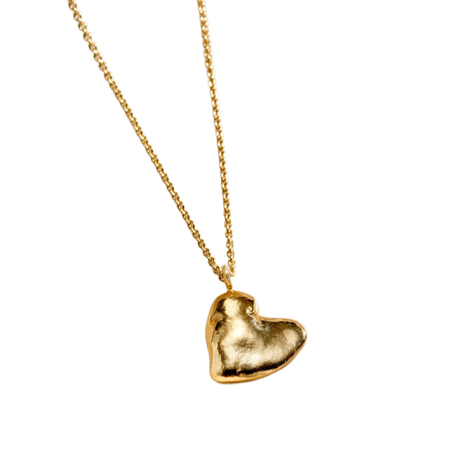 Posh Totty Designs Chunky Heart Pendant Necklace Sterling Silver
