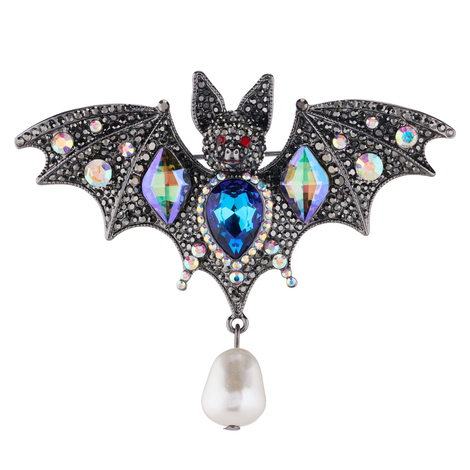 Butler & Wilson Crystal Bat Brooch