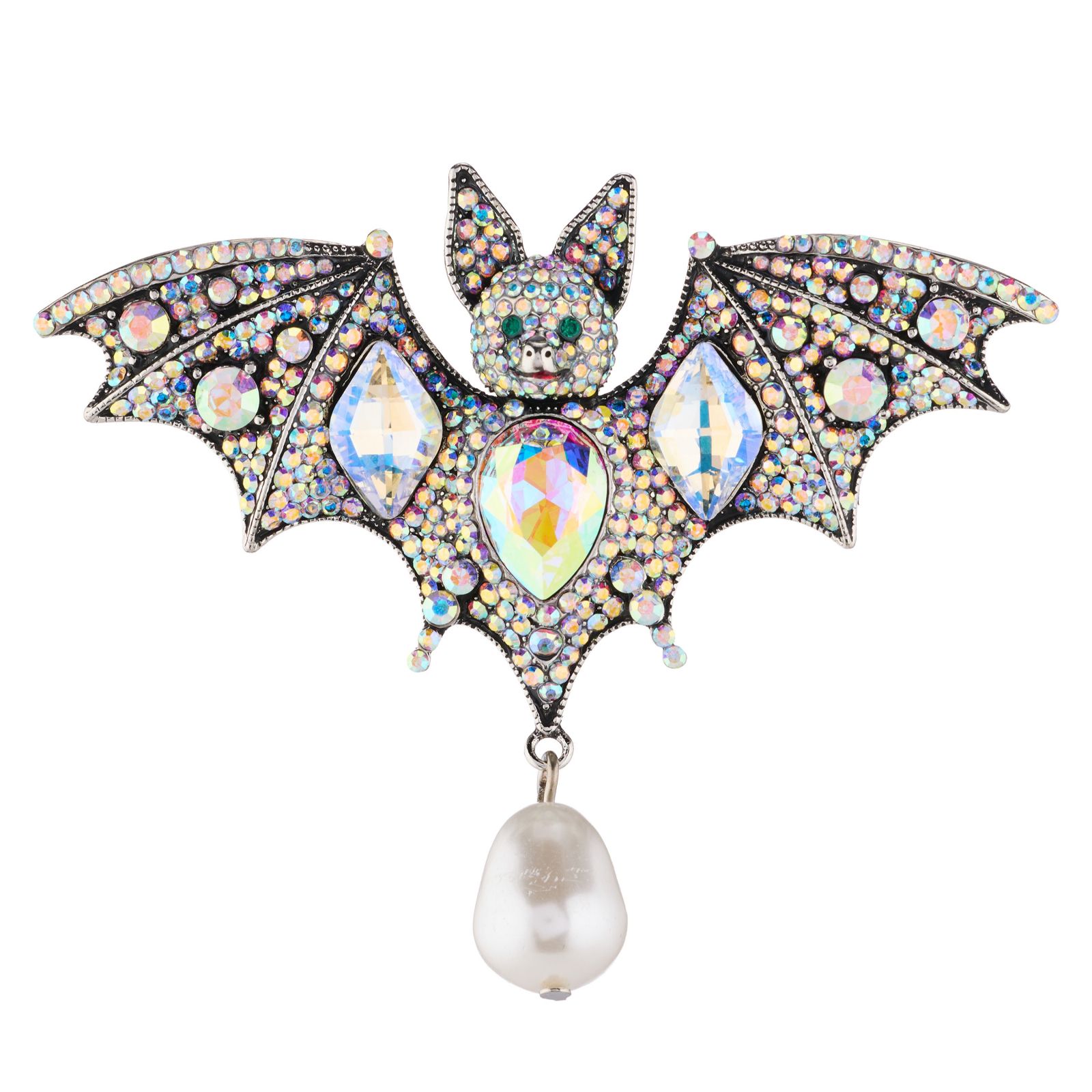 Butler & Wilson Crystal Bat Brooch