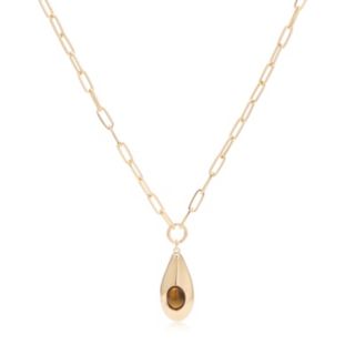 Malika Tear Drop Pendant & Chain
