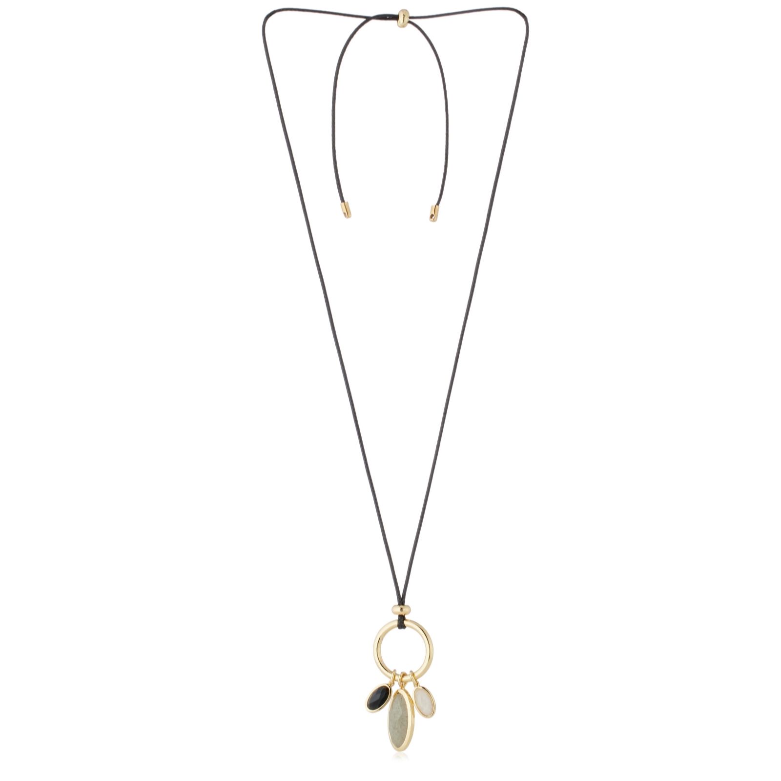 Malika Gemstone Cordered Necklace