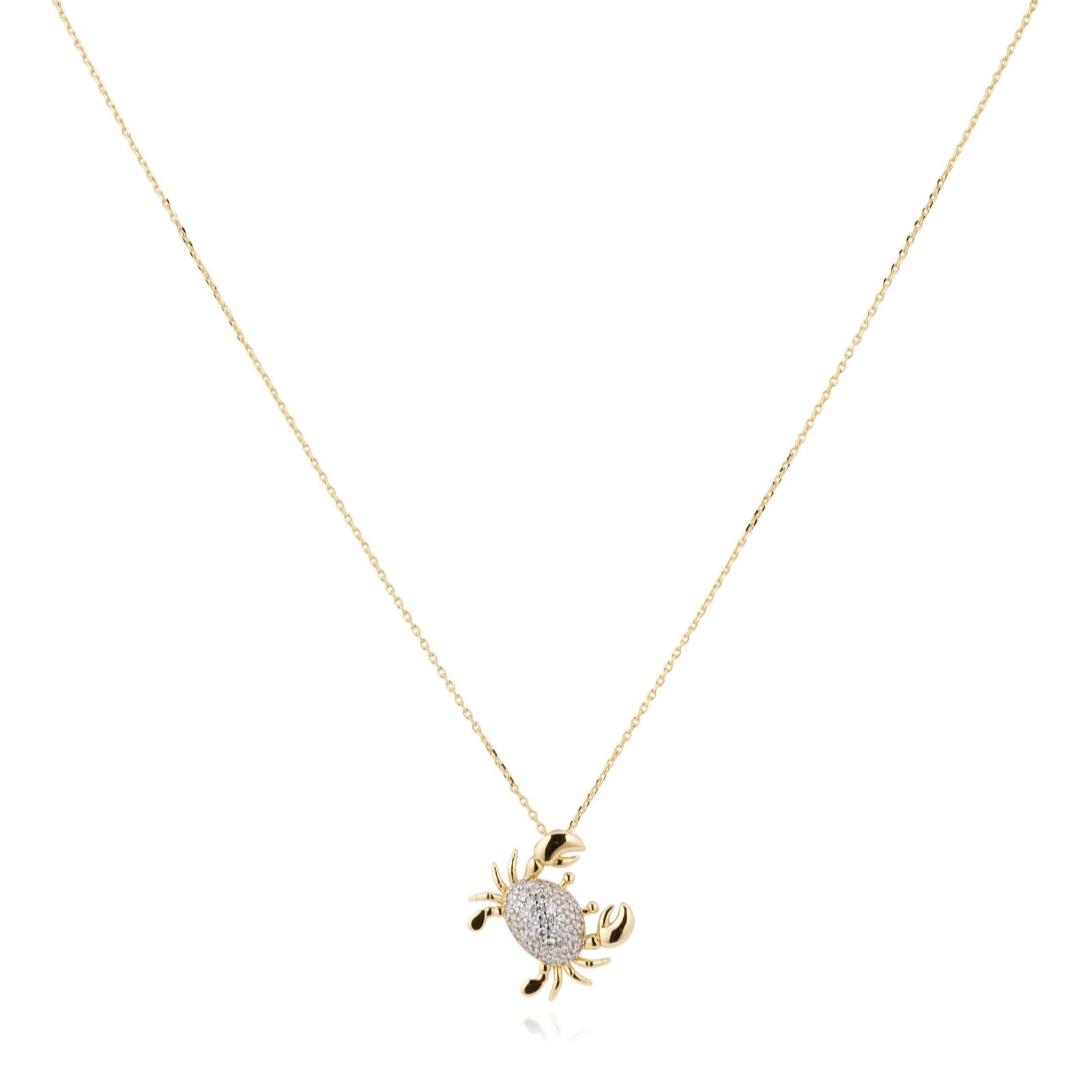 Diamonique 0.4ct tw Edit Under the Sea Pendant & Chain Sterling Silver