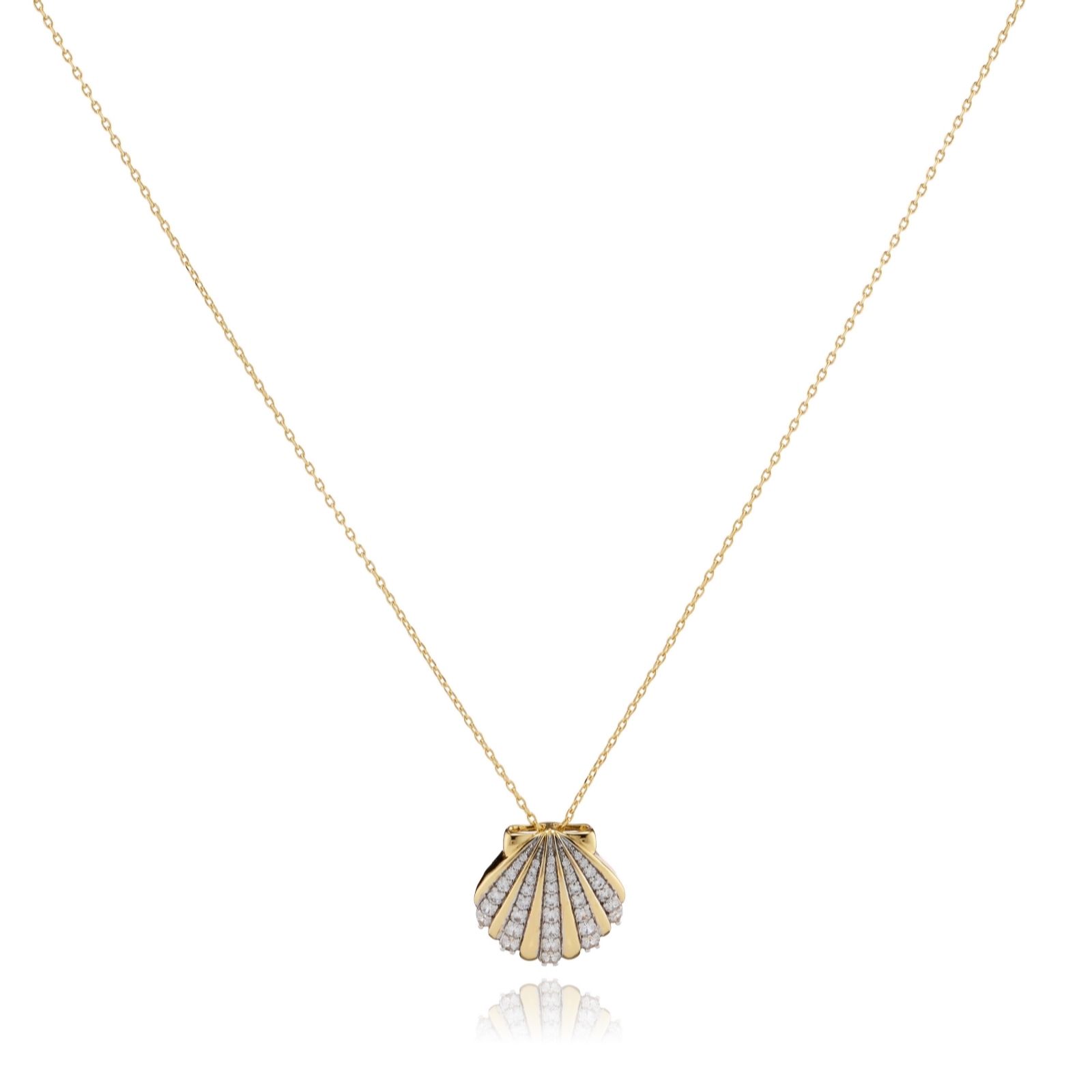 Diamonique 0.4ct tw Edit Under the Sea Pendant & Chain Sterling Silver