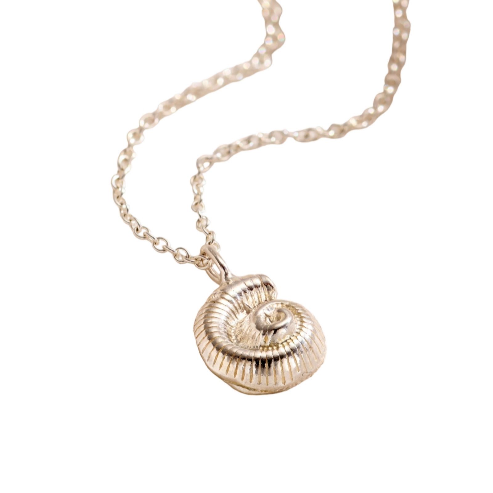 Posh Totty Designs Nautilus Shell Necklace Sterling Silver